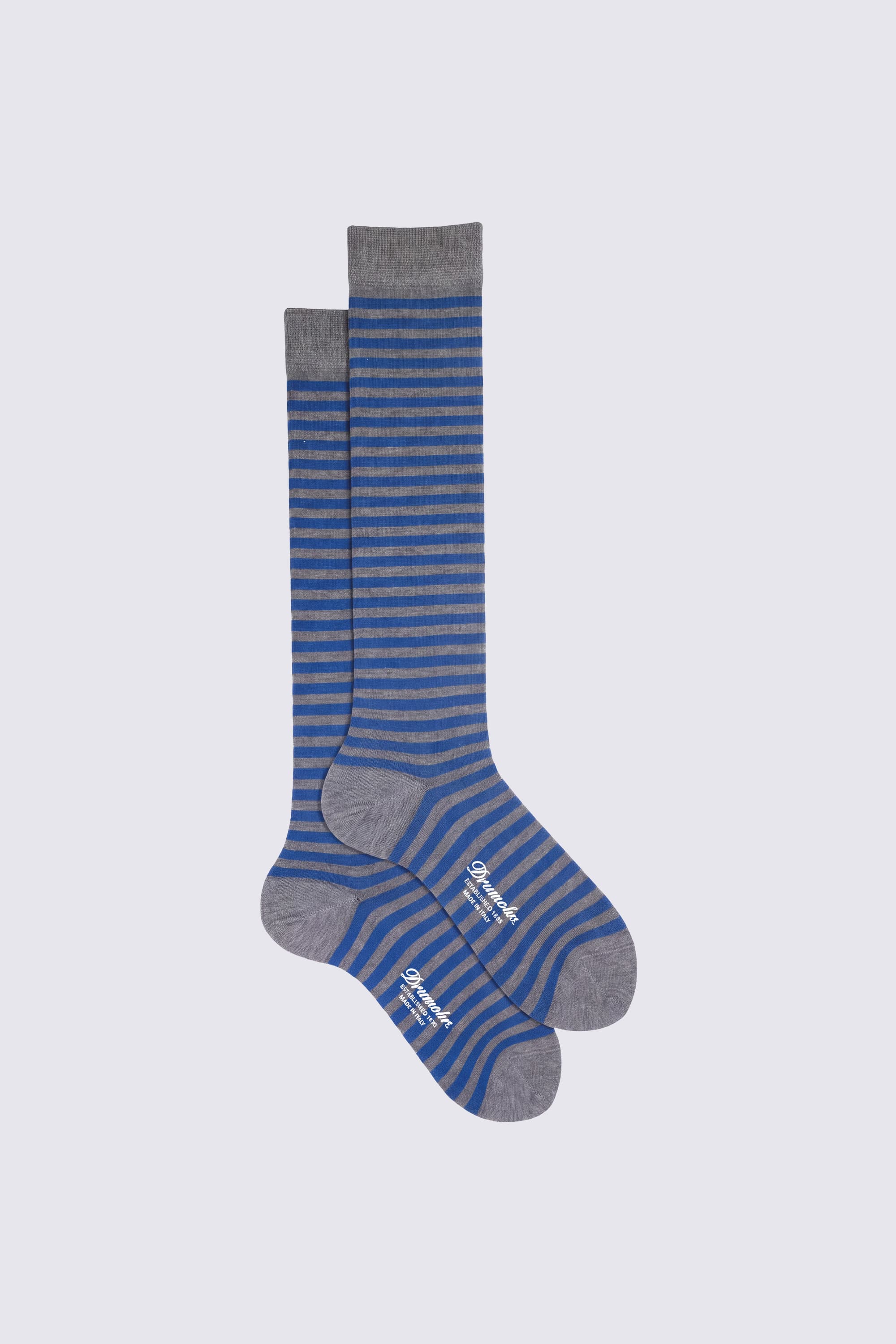 Striped Long Socks in Cotton Blend | Italian Craftsmanship