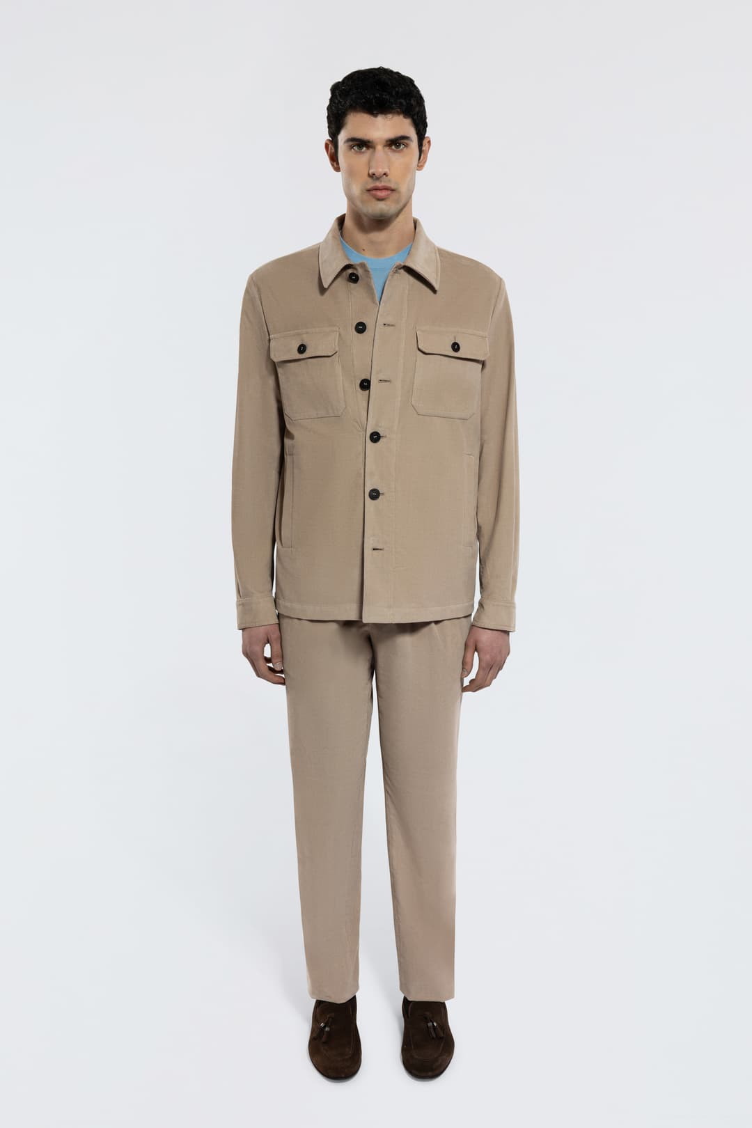 Overshirt in Cotone Pregiato