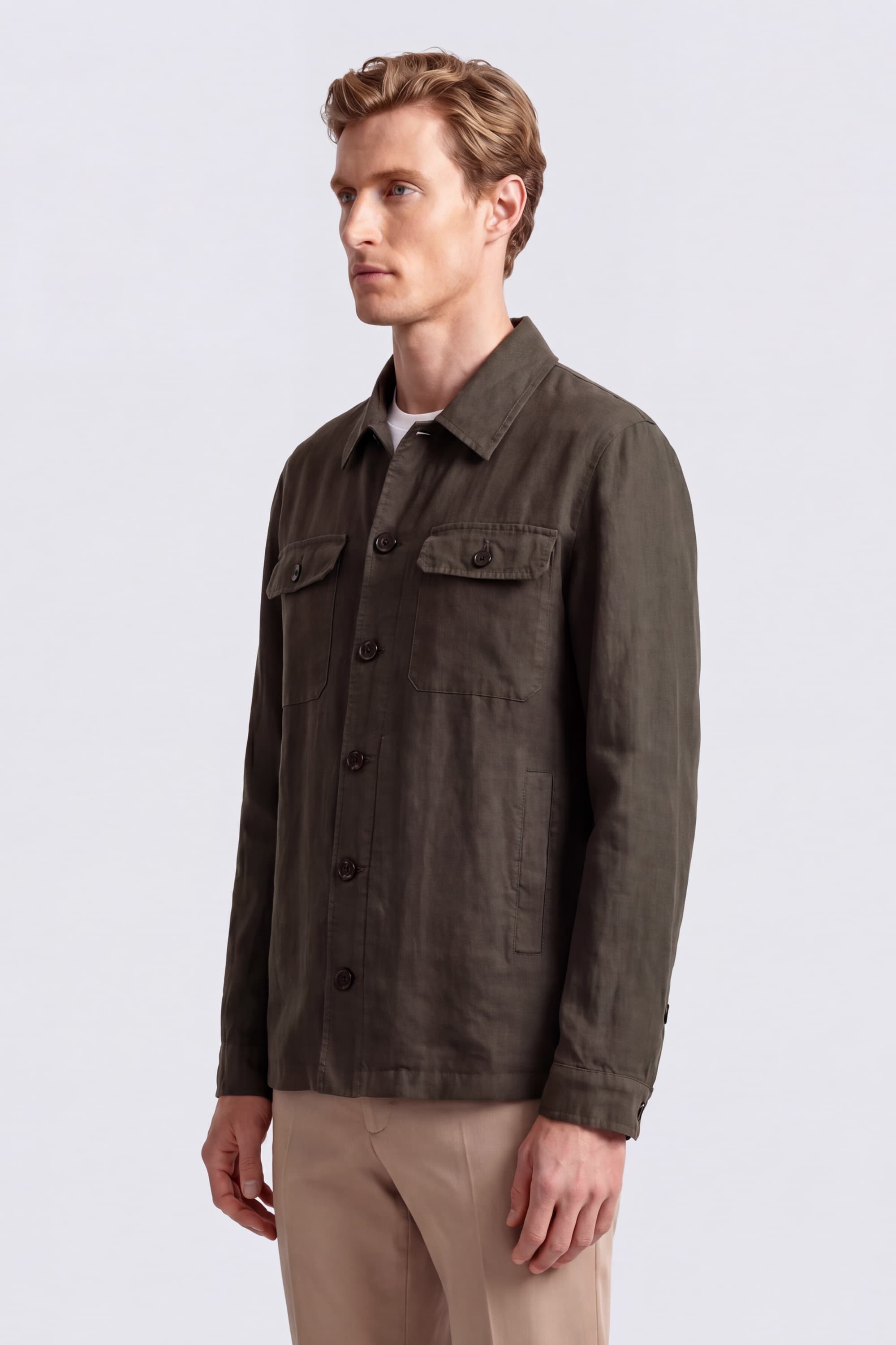 Linen Overshirt - Image 3