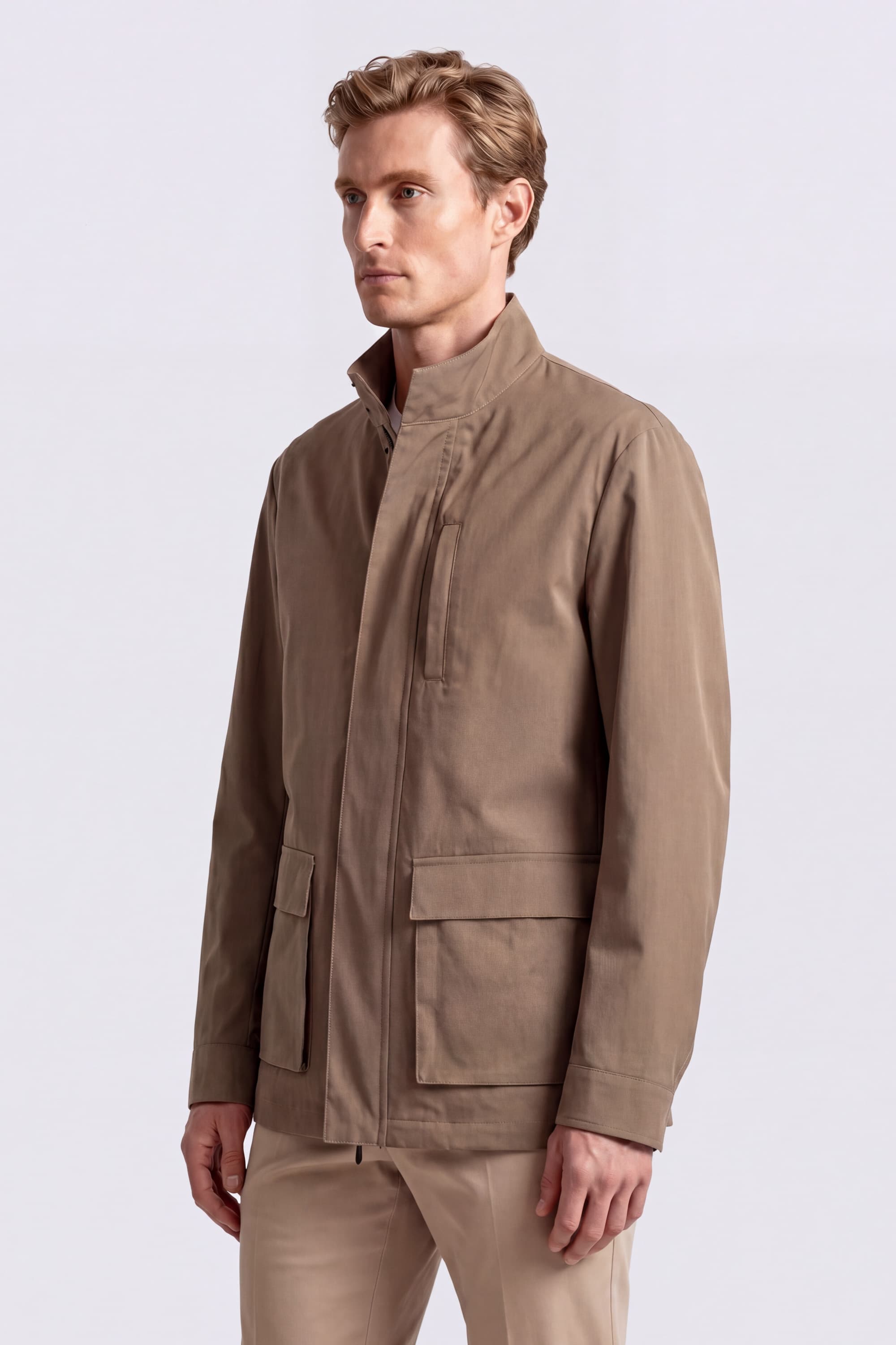 High Neck Cotton Jacket - Image 3