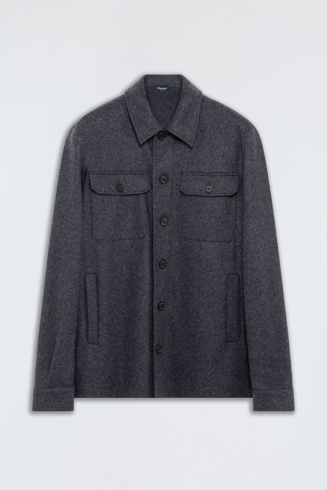Overshirt in Lana Vergine e Cashmere