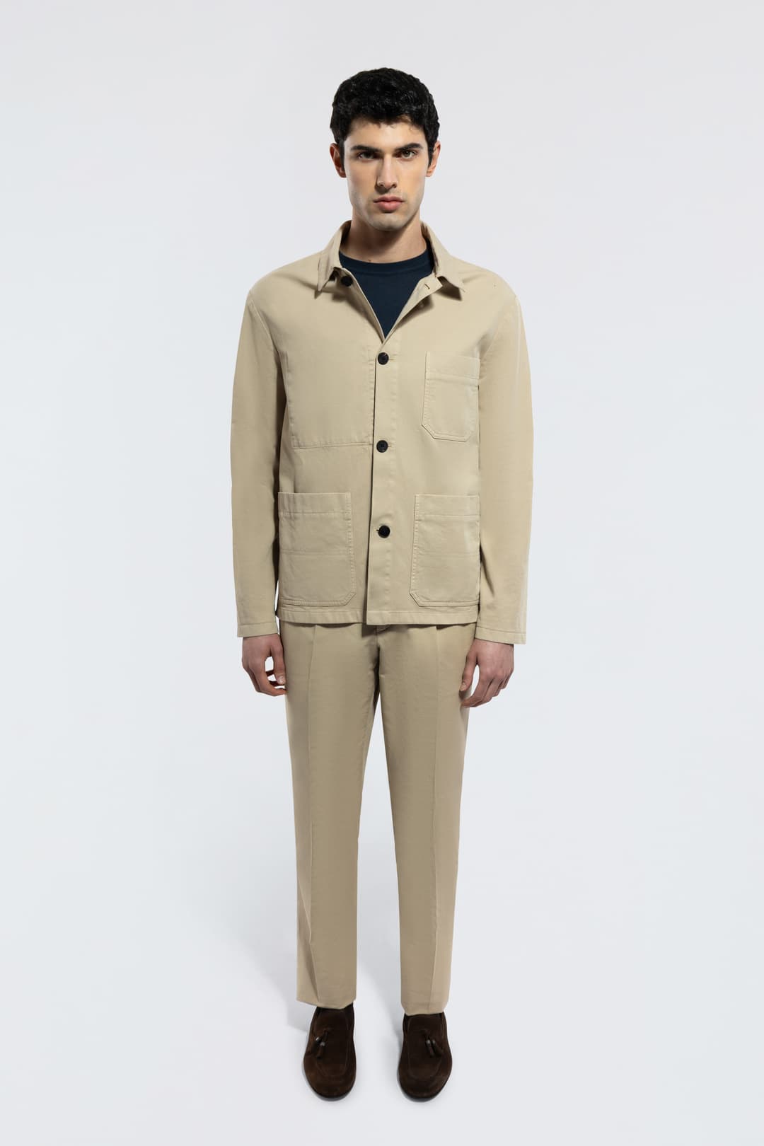 Overshirt in cotone