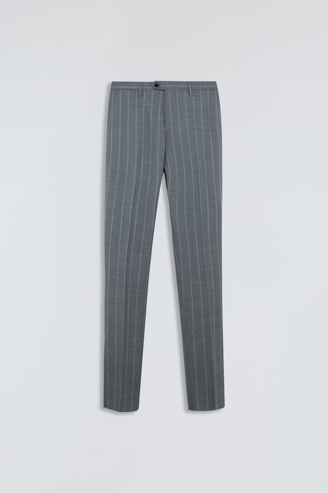 Pantalone Gessato in Lana Vergine