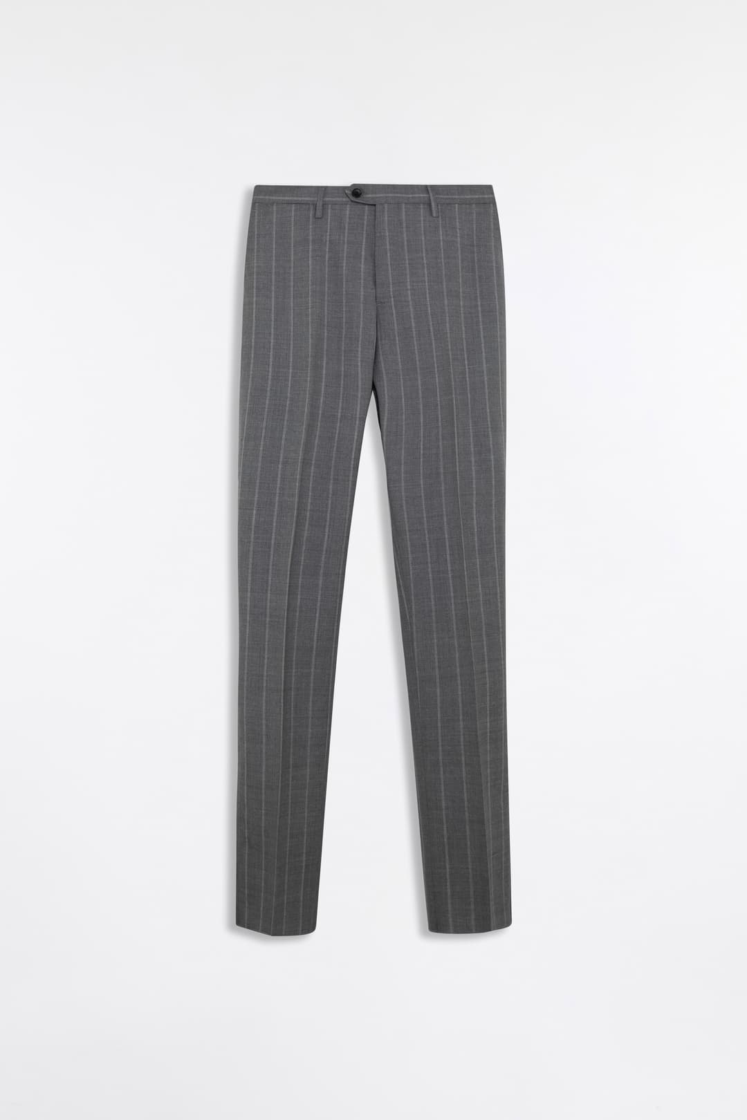 Pantalone Gessato in Lana Vergine
