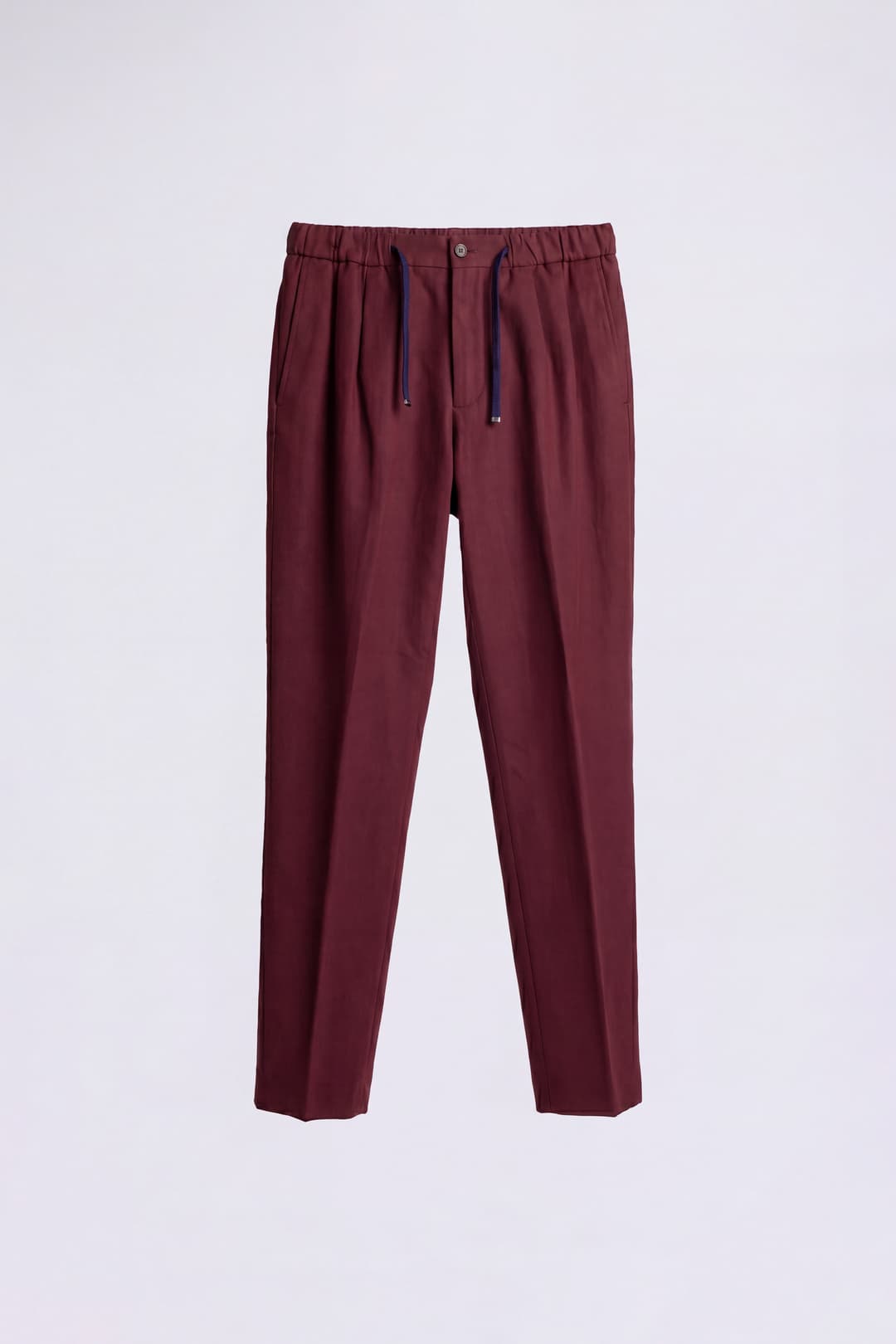 Cotton Trousers with Pleats