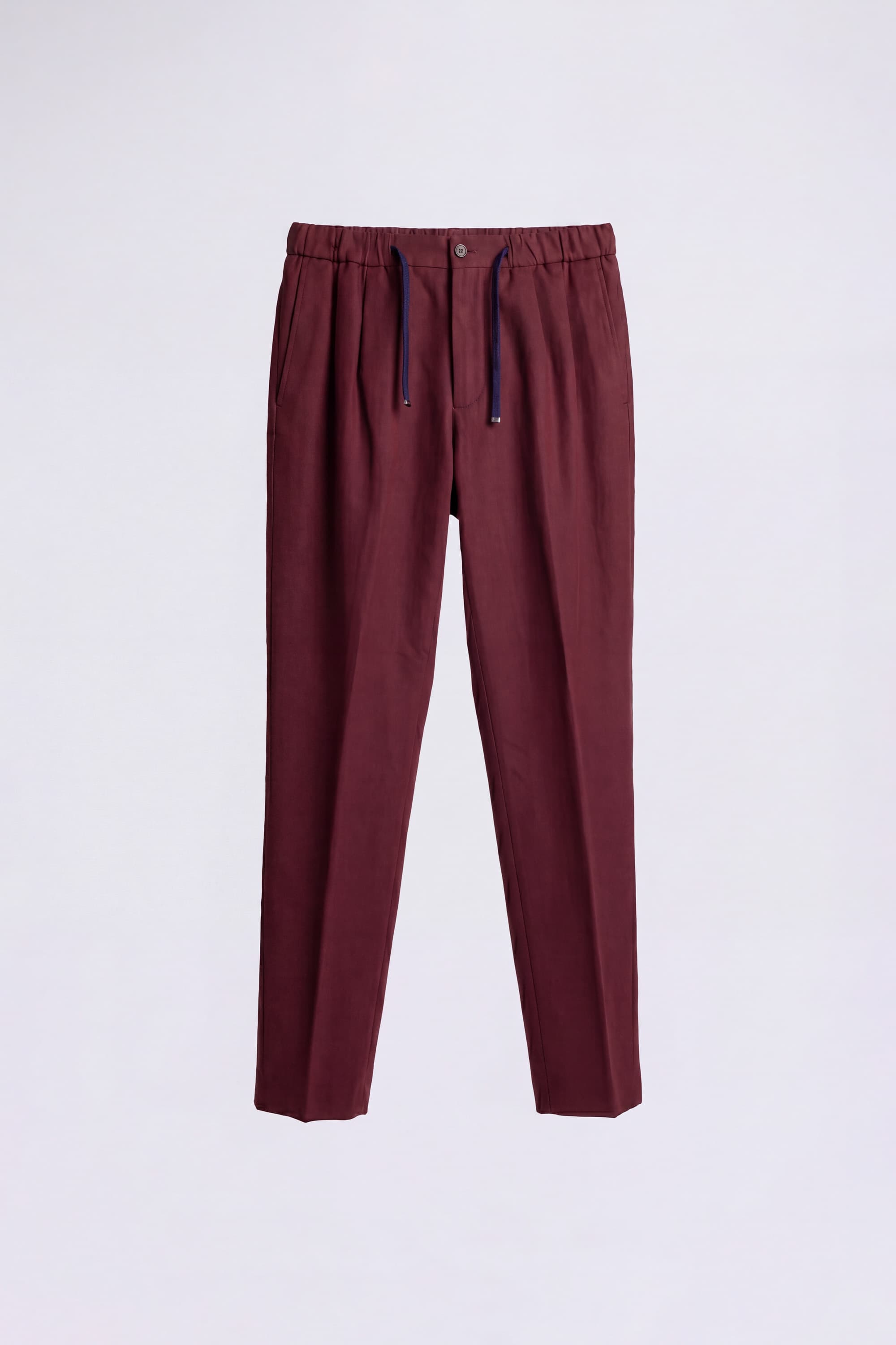 Cotton Trousers with Pleats