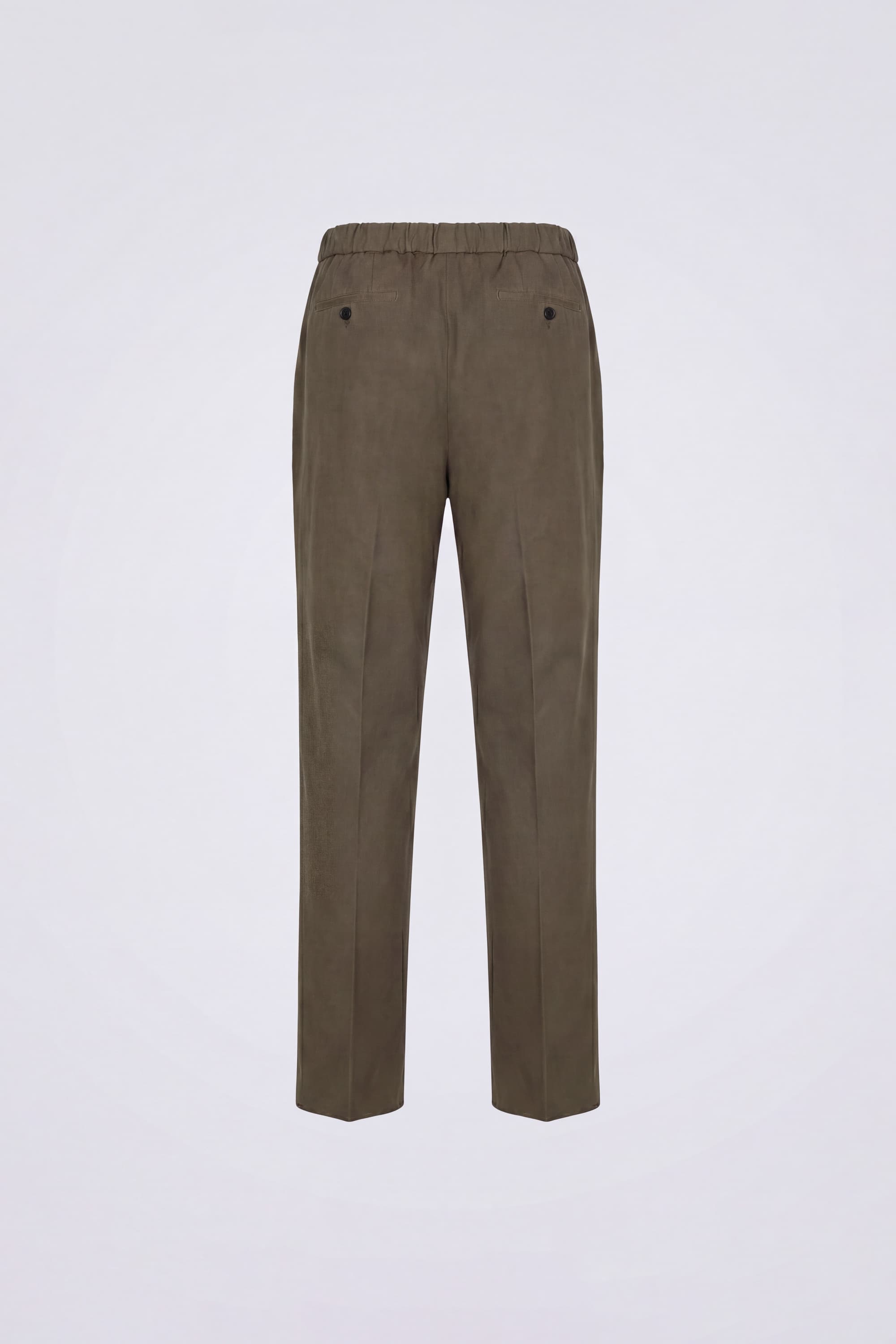Cotton Trousers with Pleats - Image 5