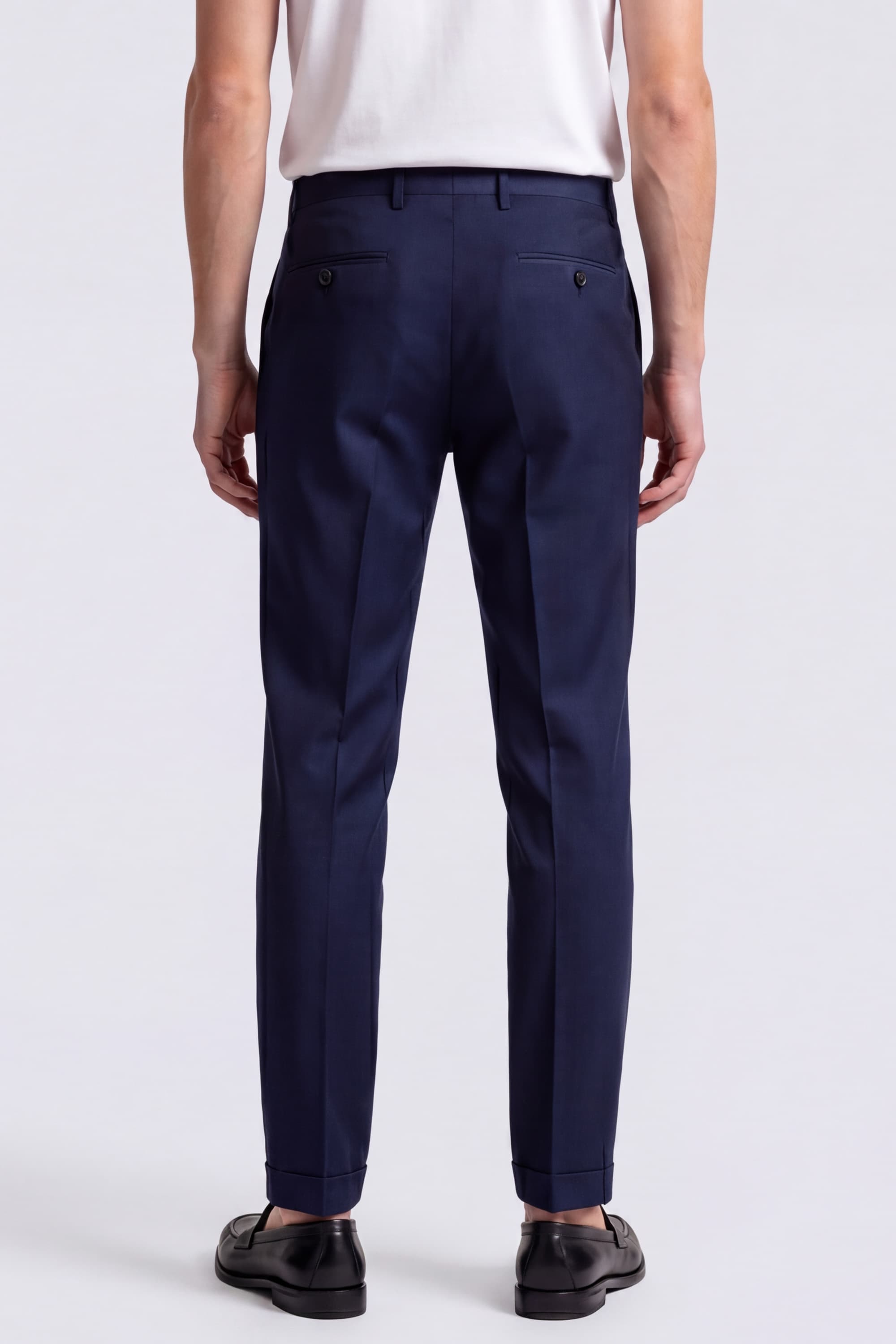 Cotton Trousers with Pleats - Image 4
