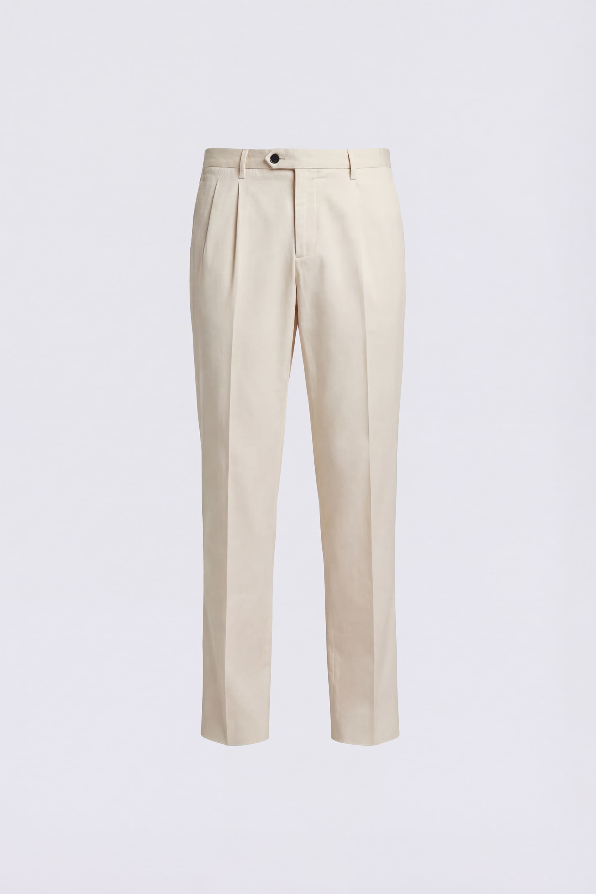 Cotton Trousers with Pleats