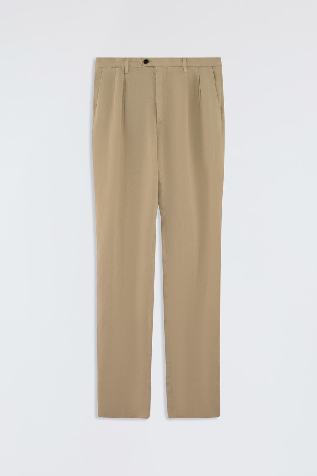 Pantalone con Pinces in Lino