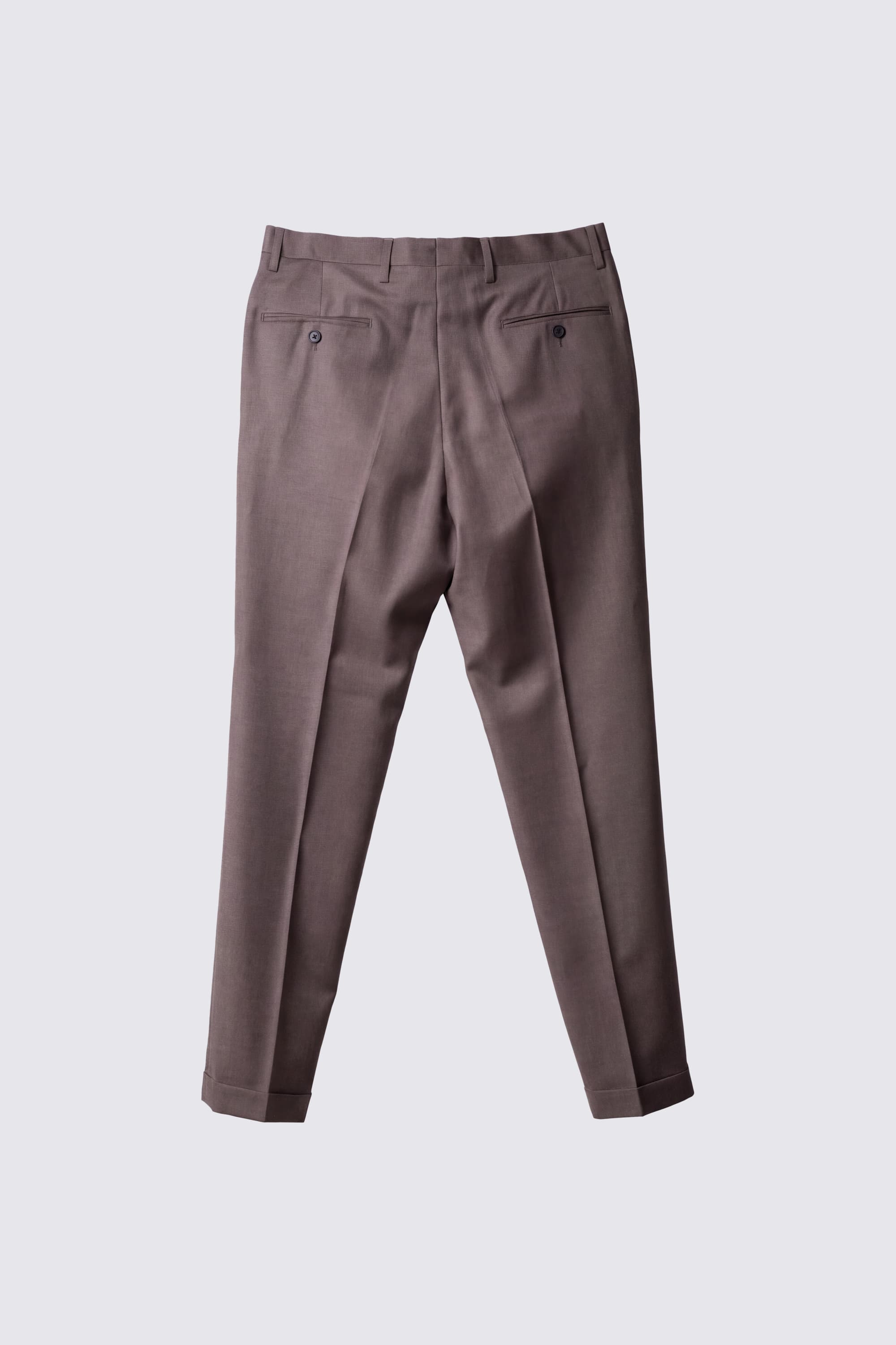 Tailored Wool Trousers with Double Pleat Detail - Image 5