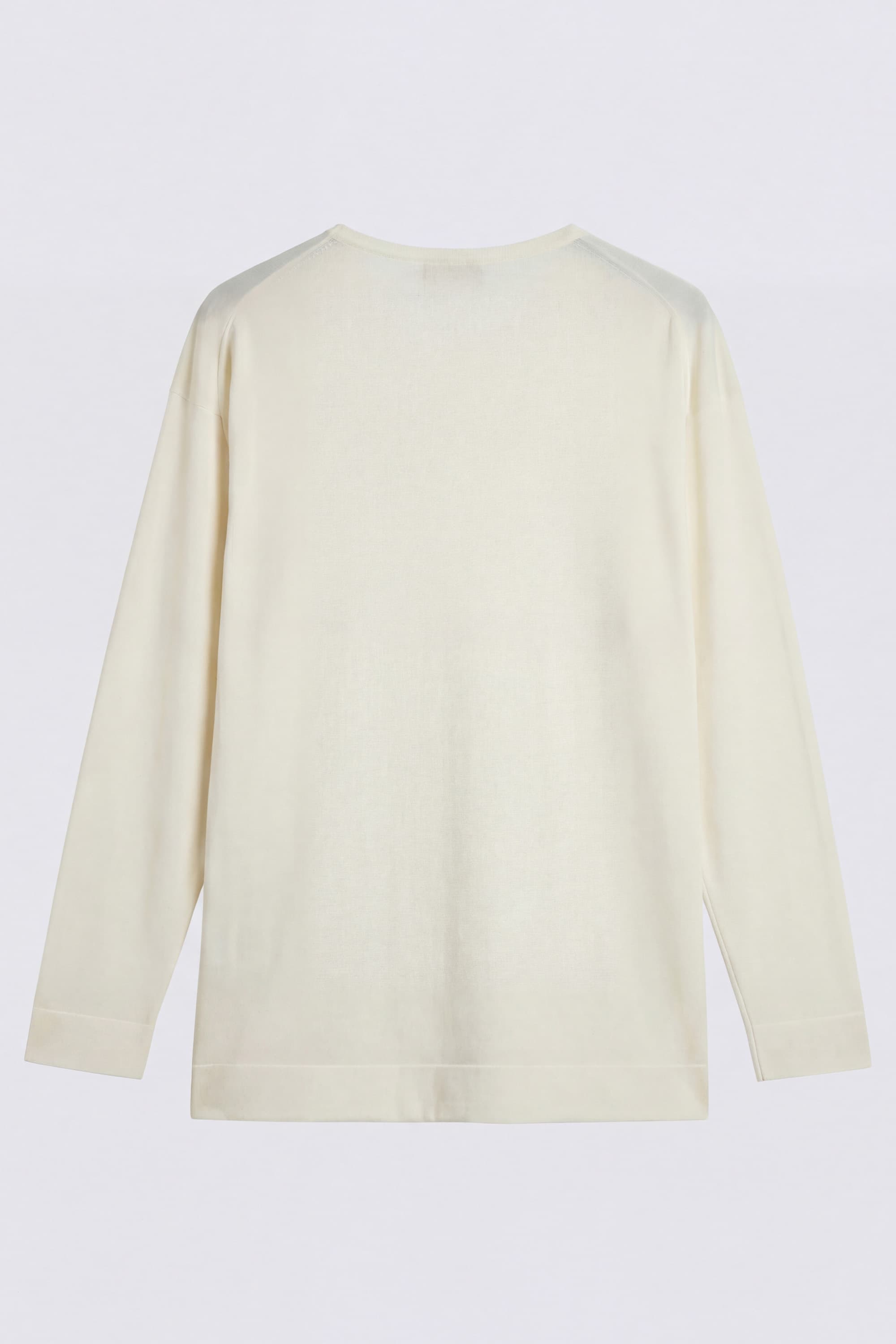 V-Neck Sweater in Extrafine Merino Wool - Image 5