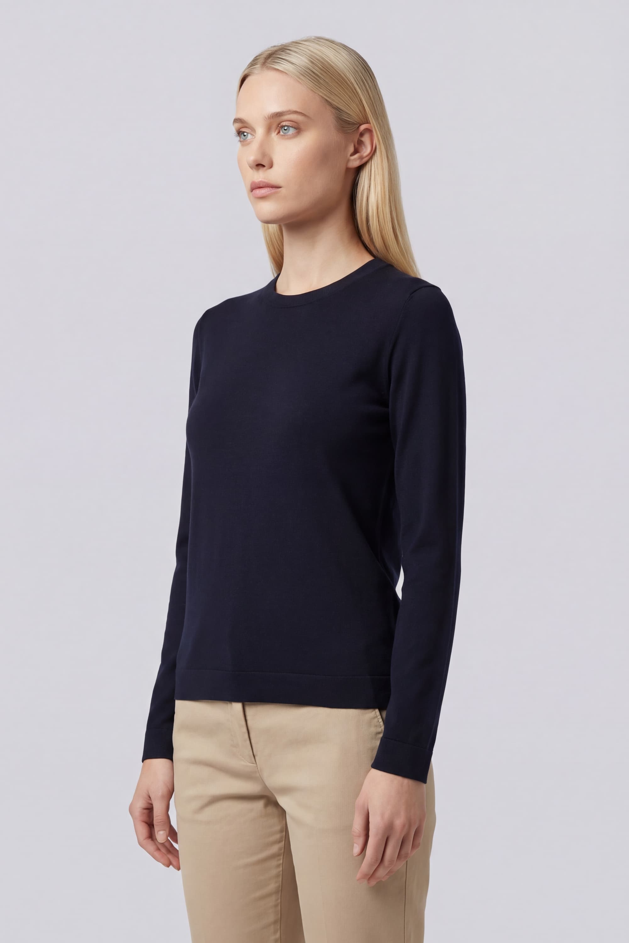 Crew Neck Cotton T-Shirt - Image 3