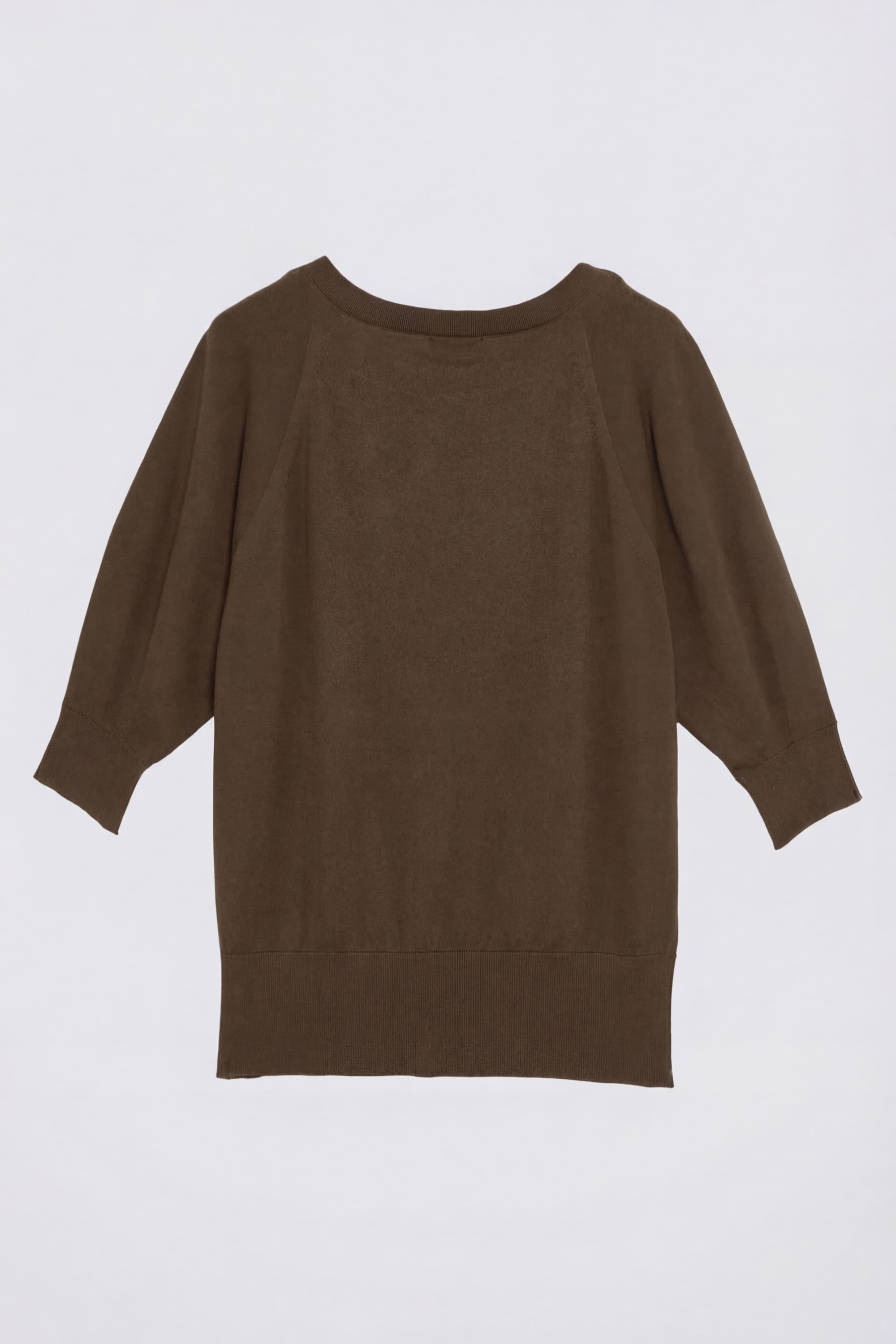 Cotton T-Shirt with Three-Quarter Sleeves - Image 5
