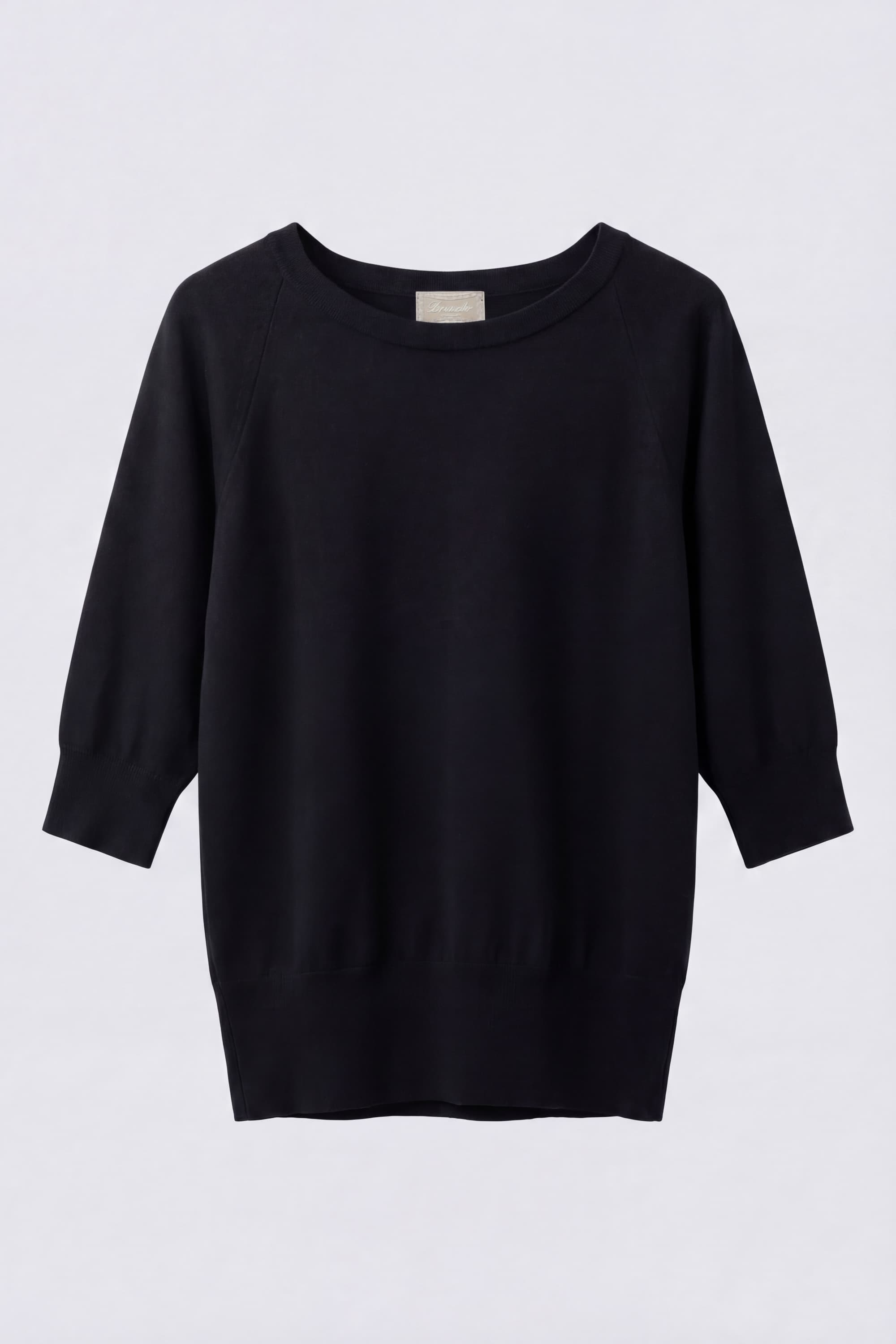 Maglia in Cotone con Maniche a tre Quarti