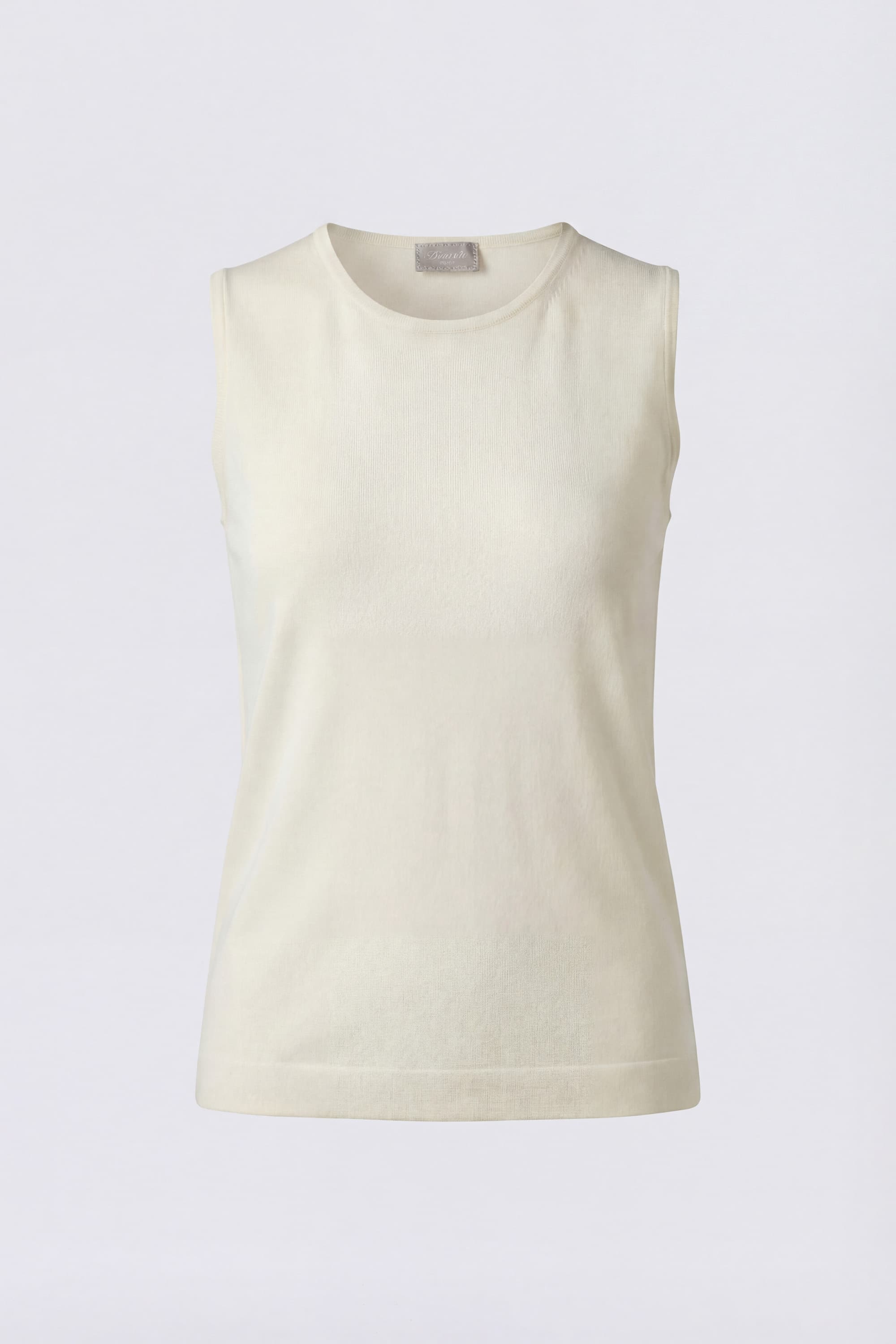 Sleeveless virgin wool top