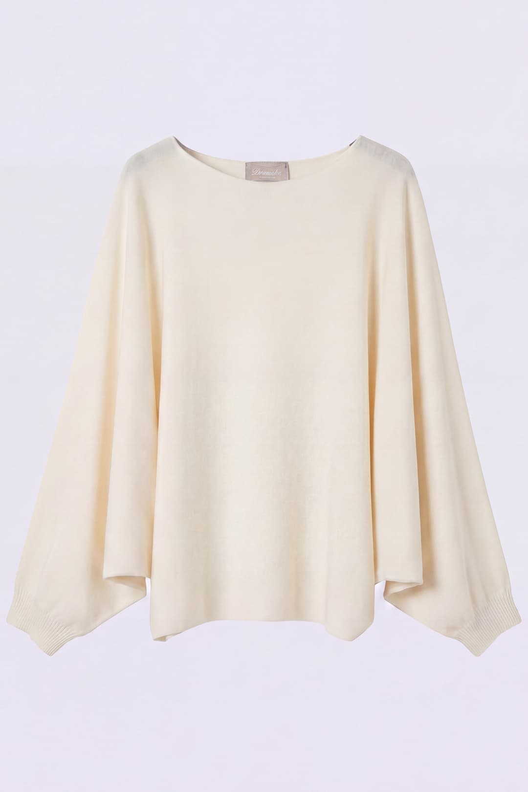 Wool Sweater with Batwing Sleeves