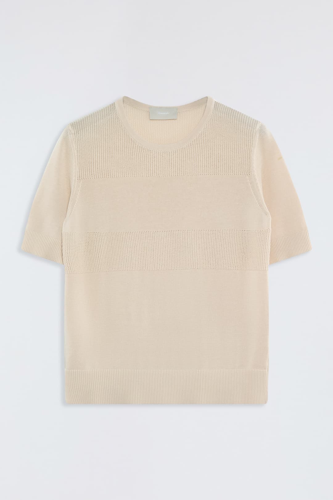 Cotton Mesh T-shirt