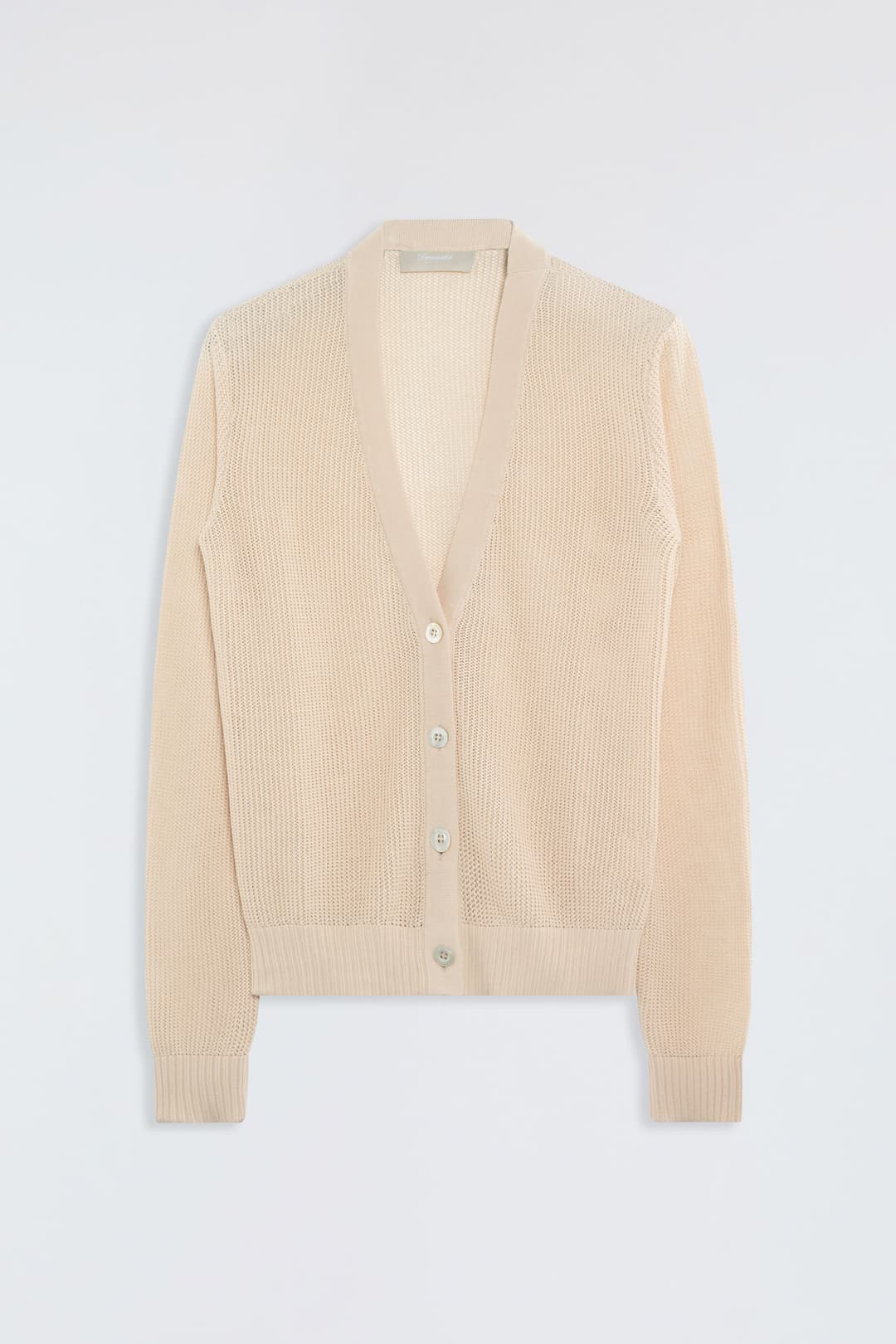 Cotton Mesh Cardigan