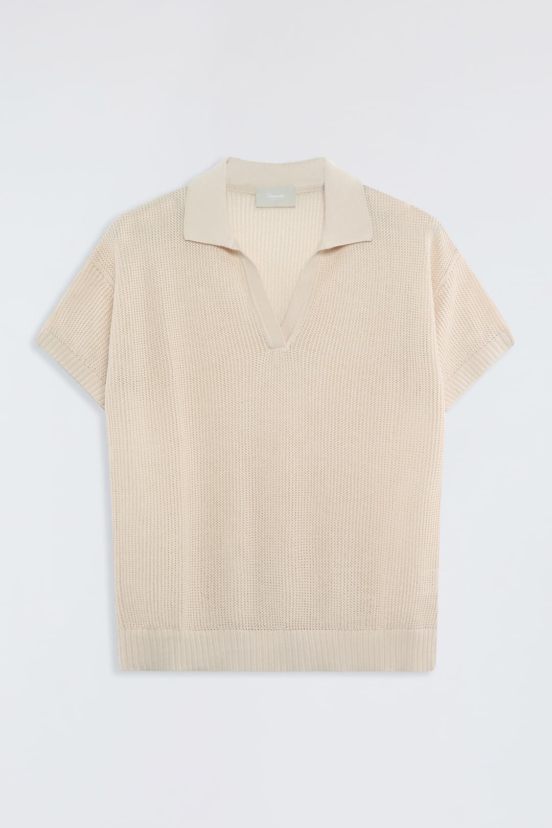 Cotton Mesh Polo Shirt