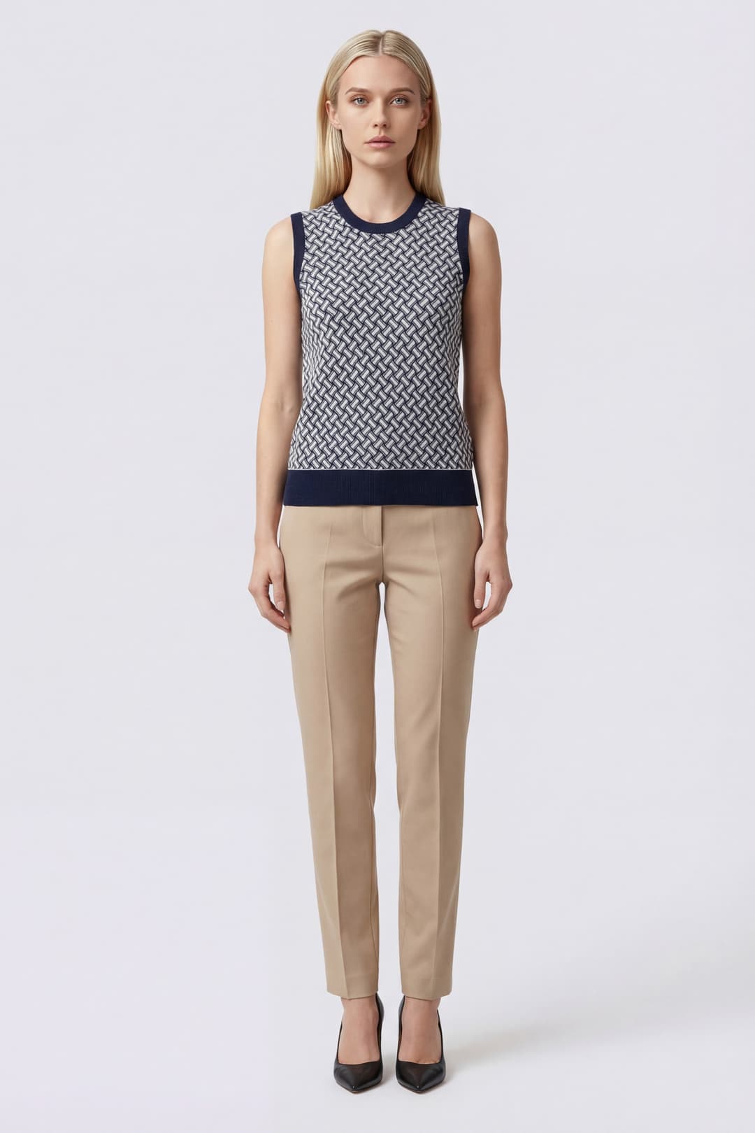 Gilet Razor Blade in Cotone e Lino