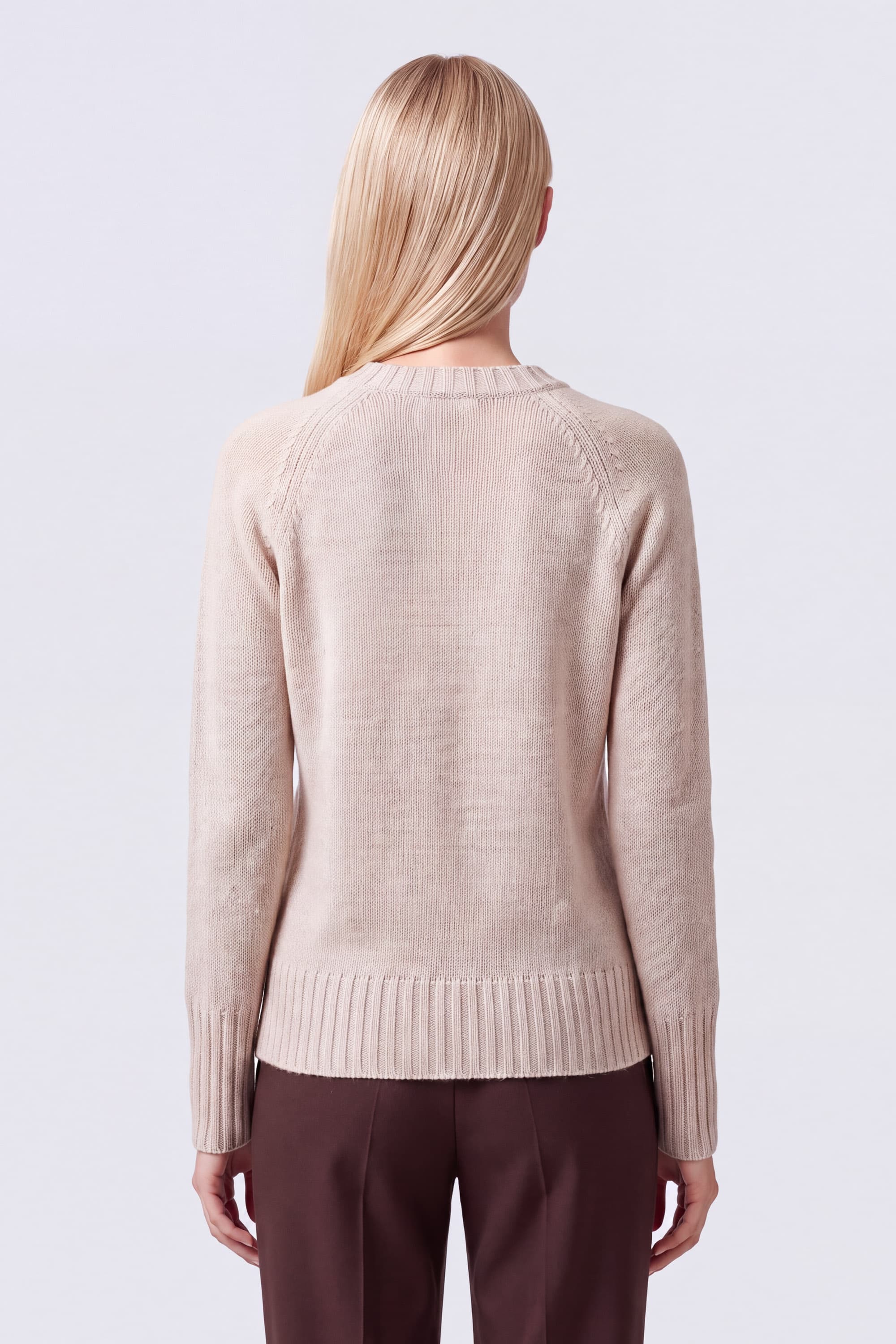 Crew Neck Cashmere Sweater - Image 5