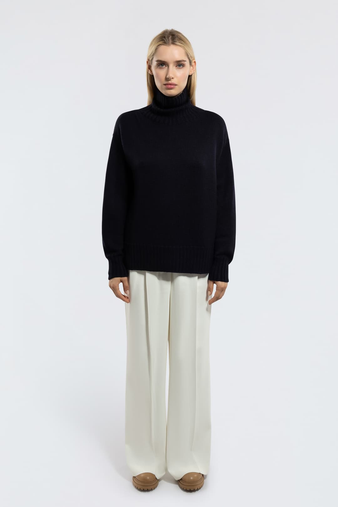 Rollkragen aus Merinowolle