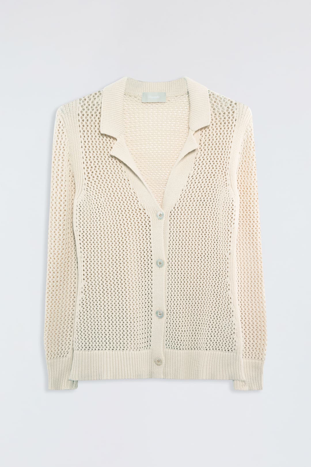 Cotton Mesh Cardigan