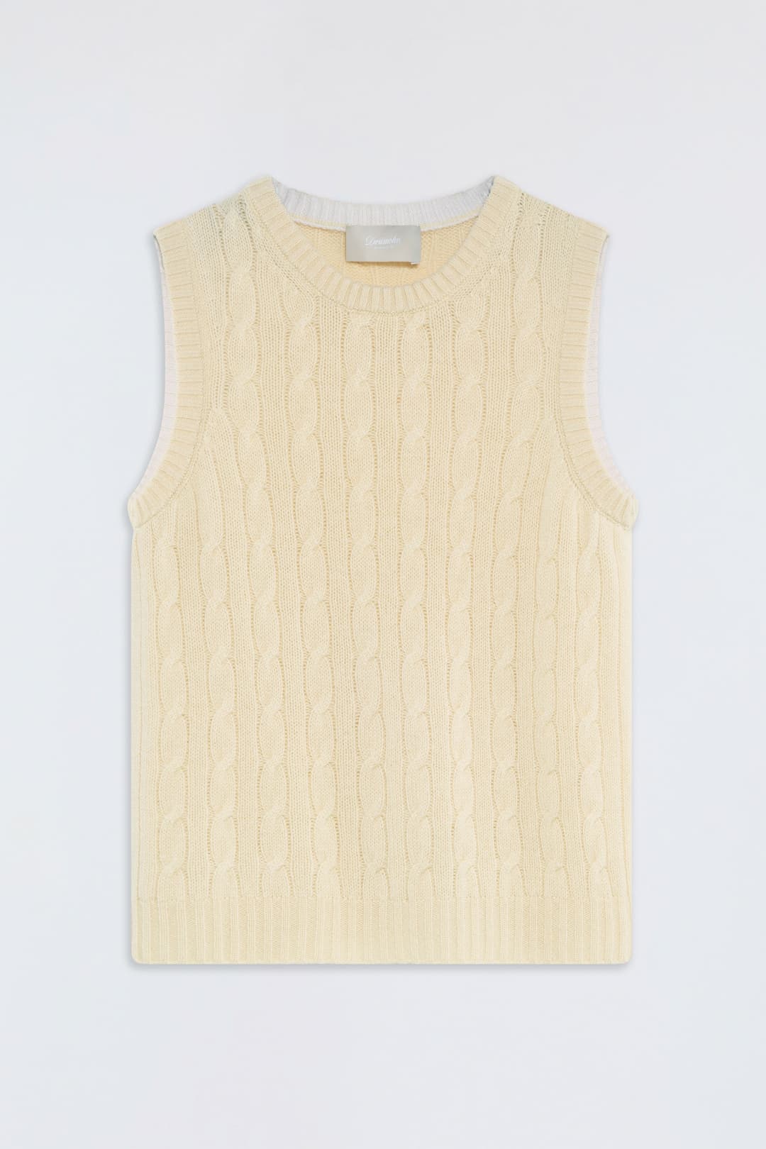 Cable Knit Cashmere Vest