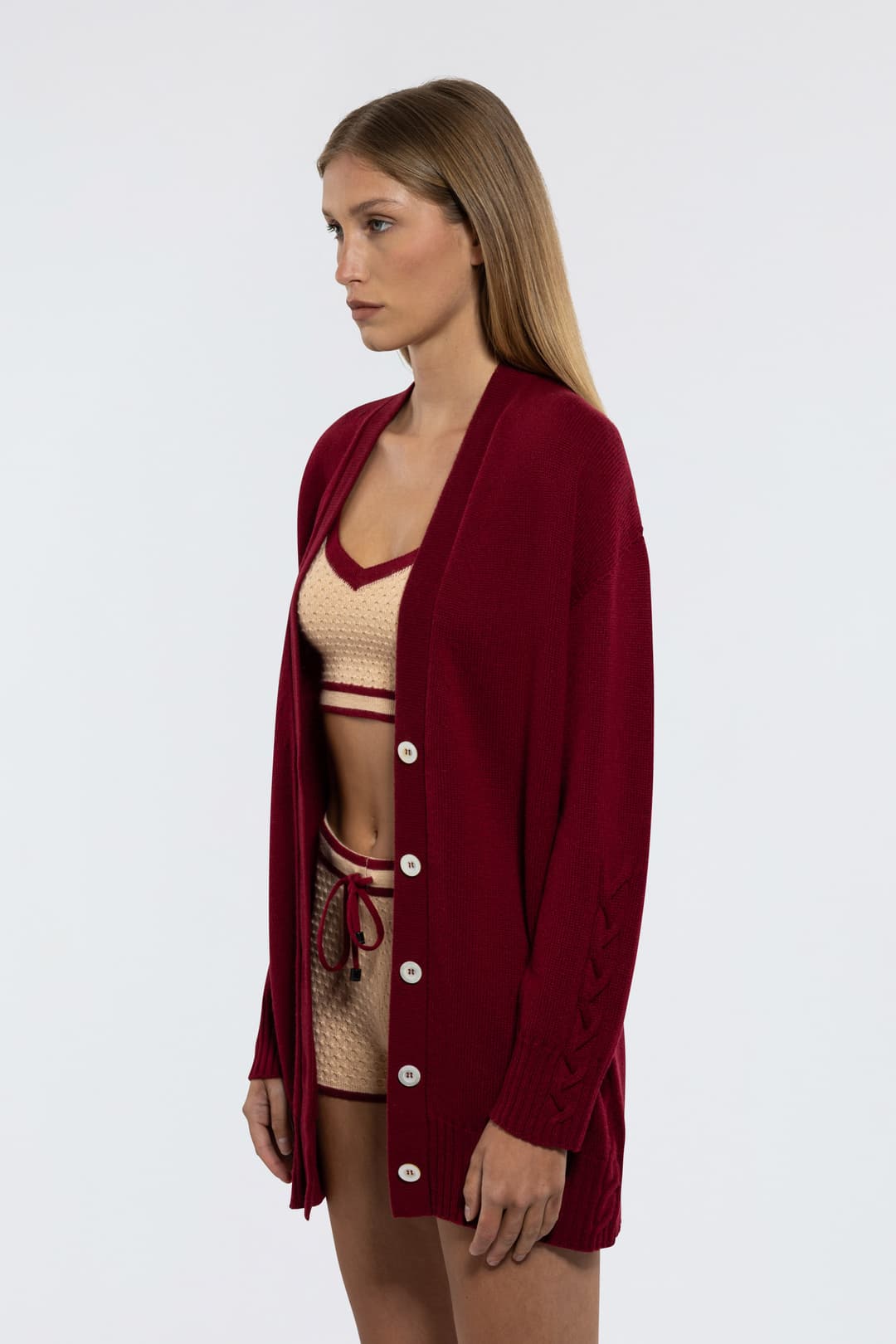 Cable-Knit Cashmere Cardigan