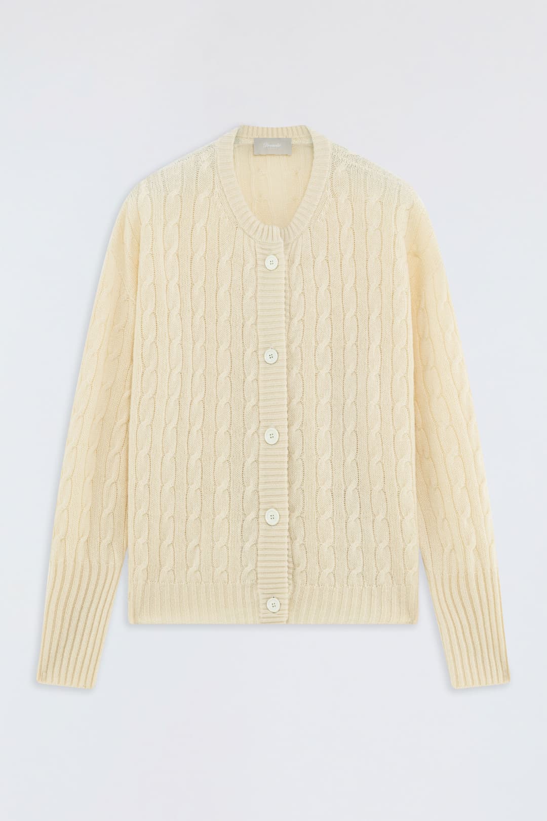 Cardigan in Cashmere con Treccia