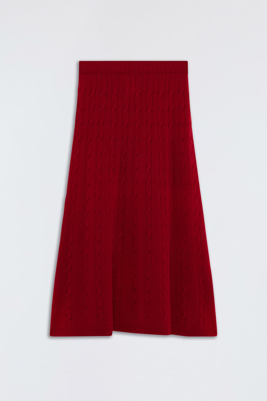Cable-Knit Cashmere Skirt
