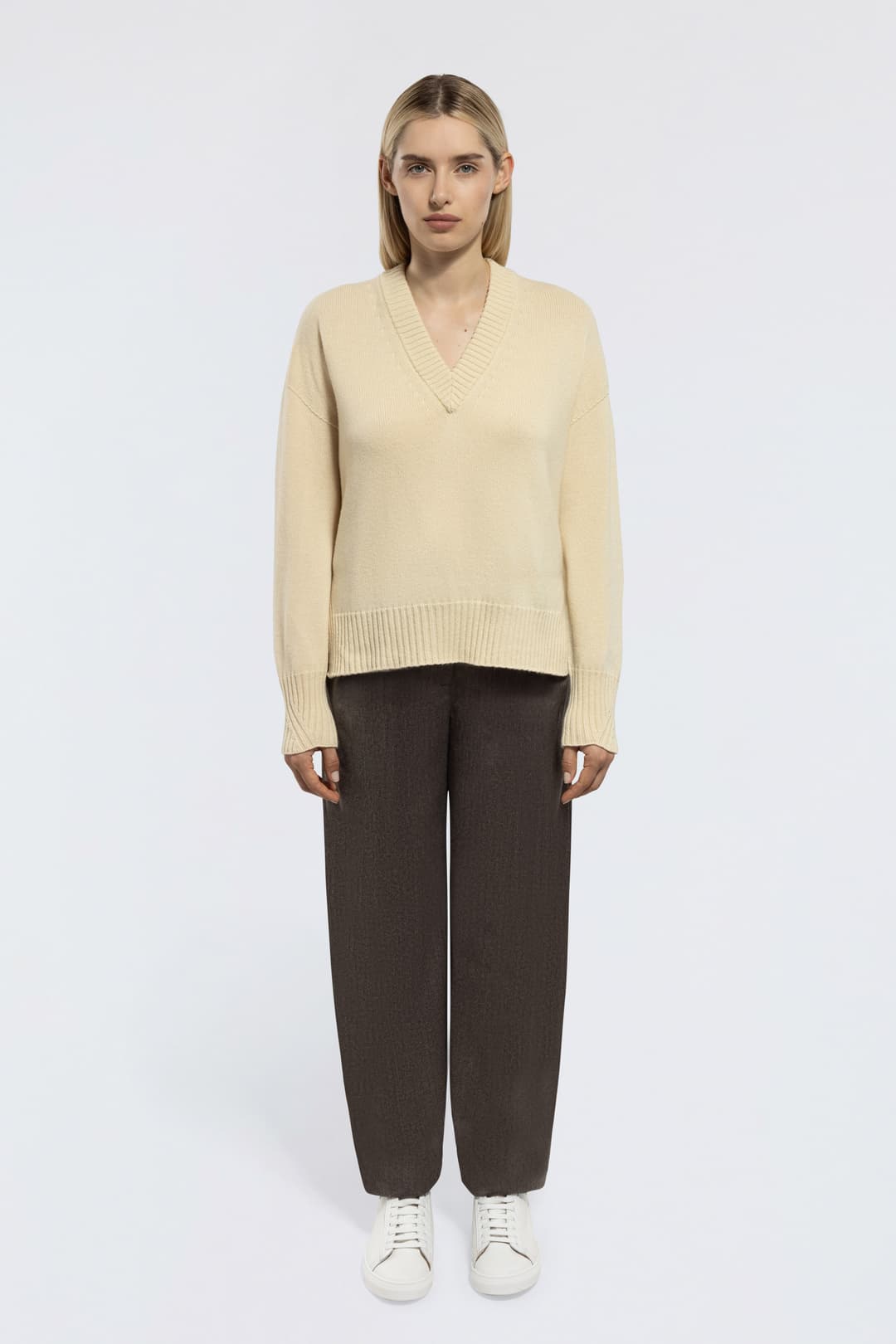 Maglia Scollo V in Cashmere