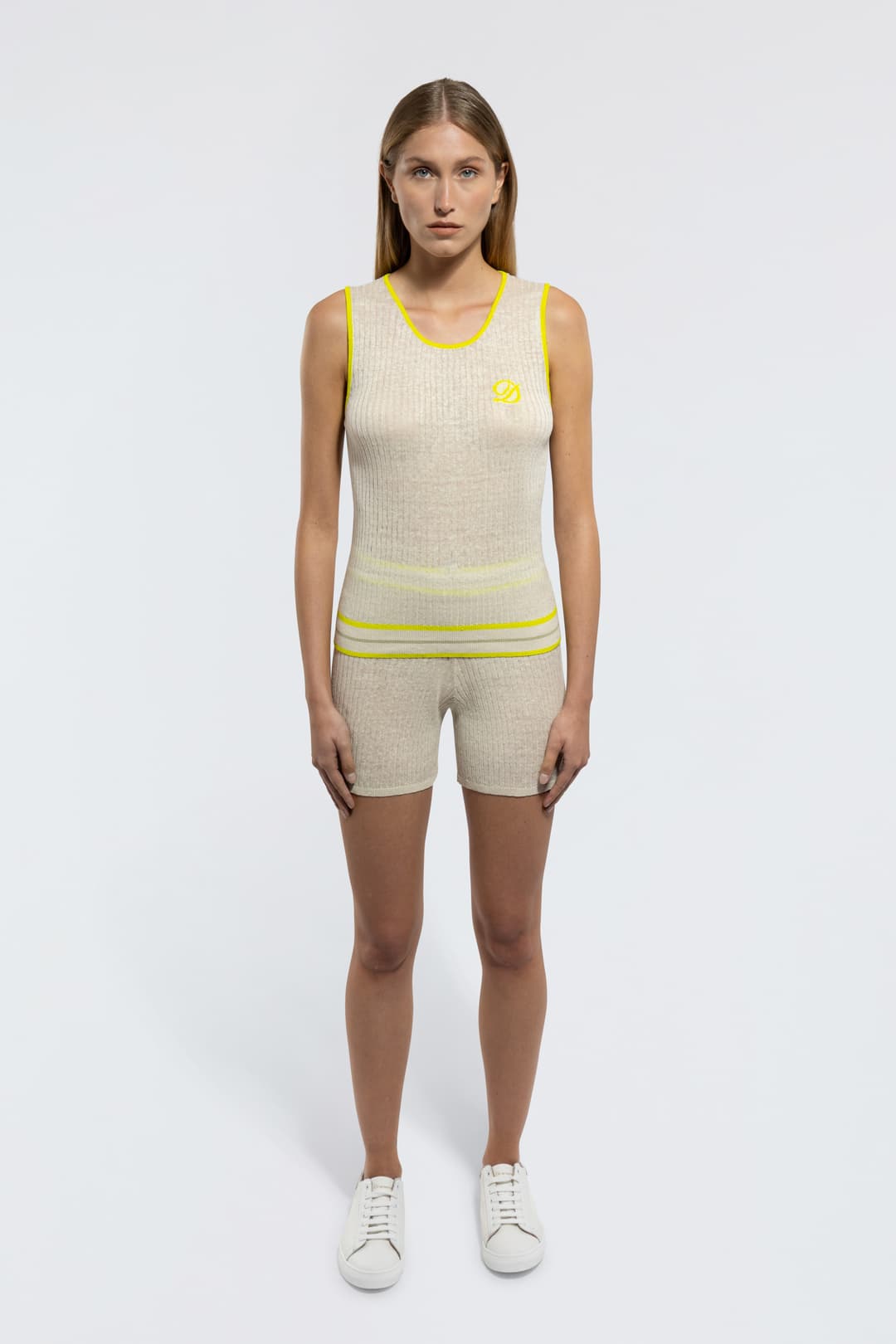 Ribbed Linen Vest