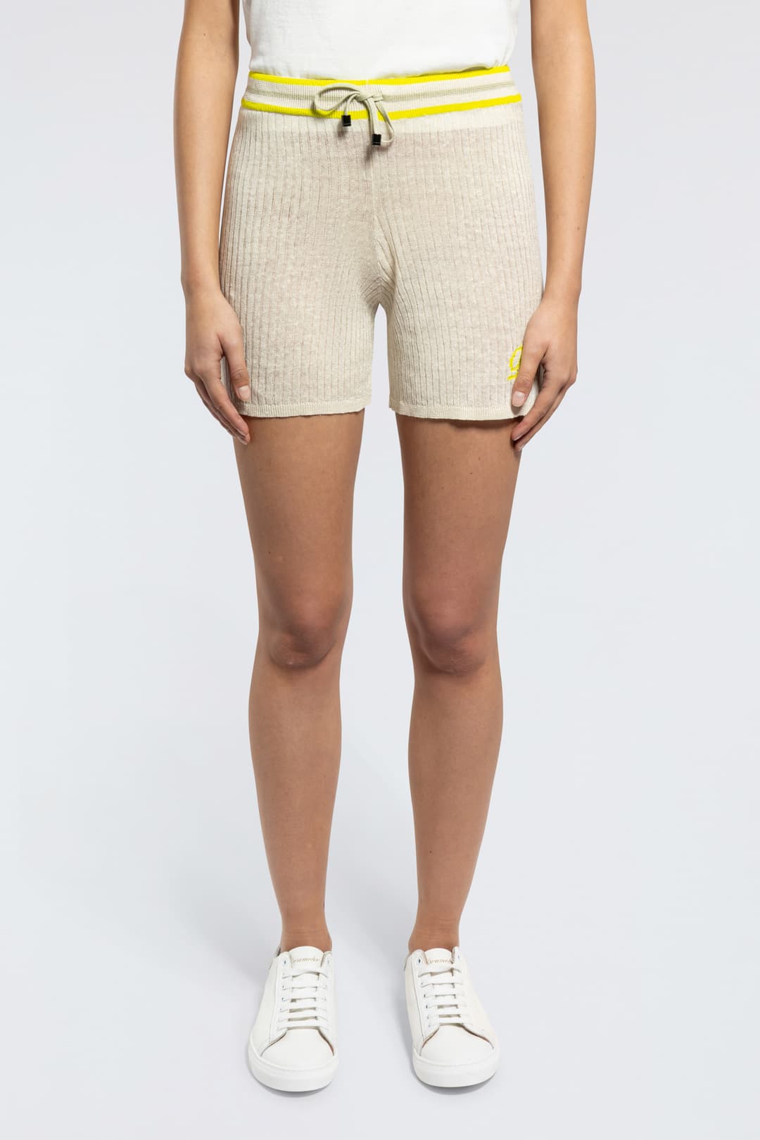 Knitted Linen Shorts