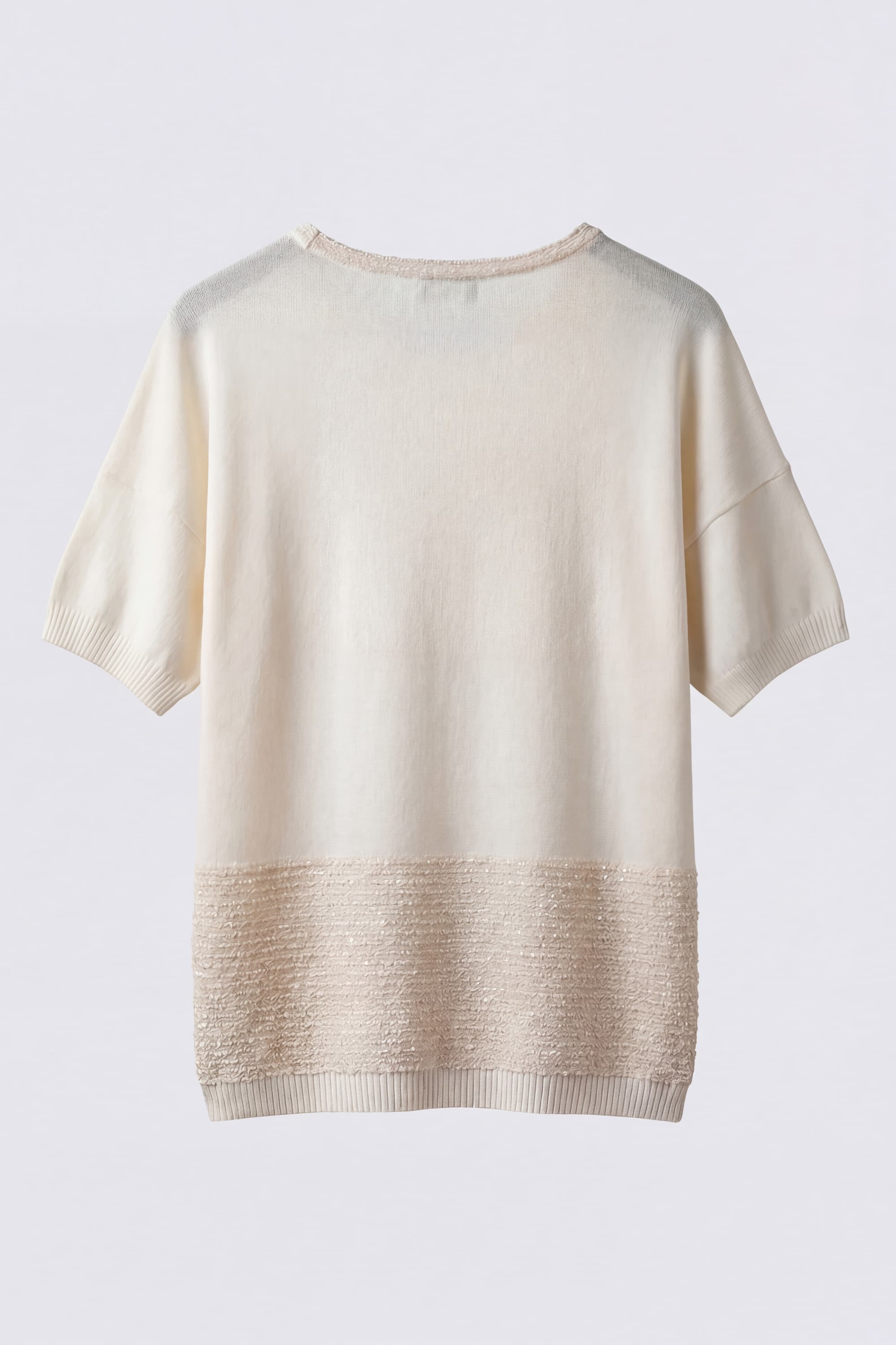 T-shirt with Bouclé Band - Image 5