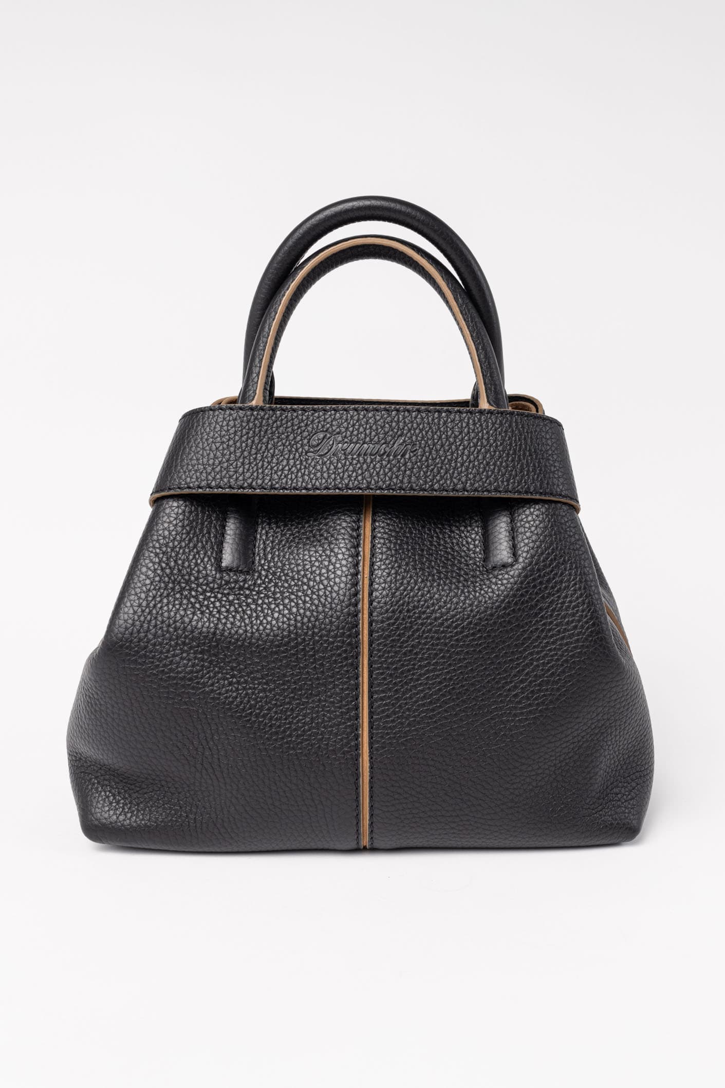 Small Black Leather Handbag