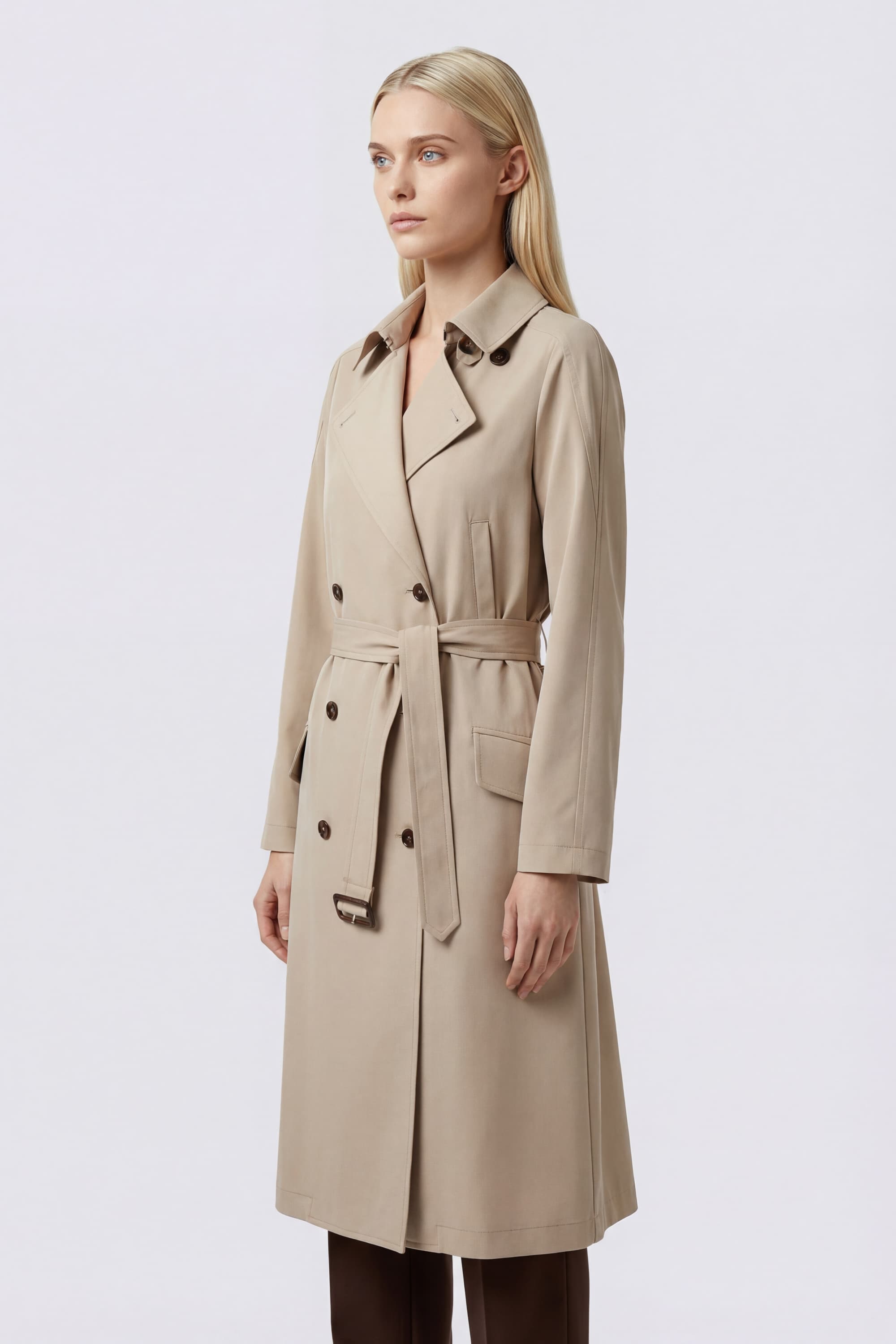 Double-Breasted Trench Coat - Image 3