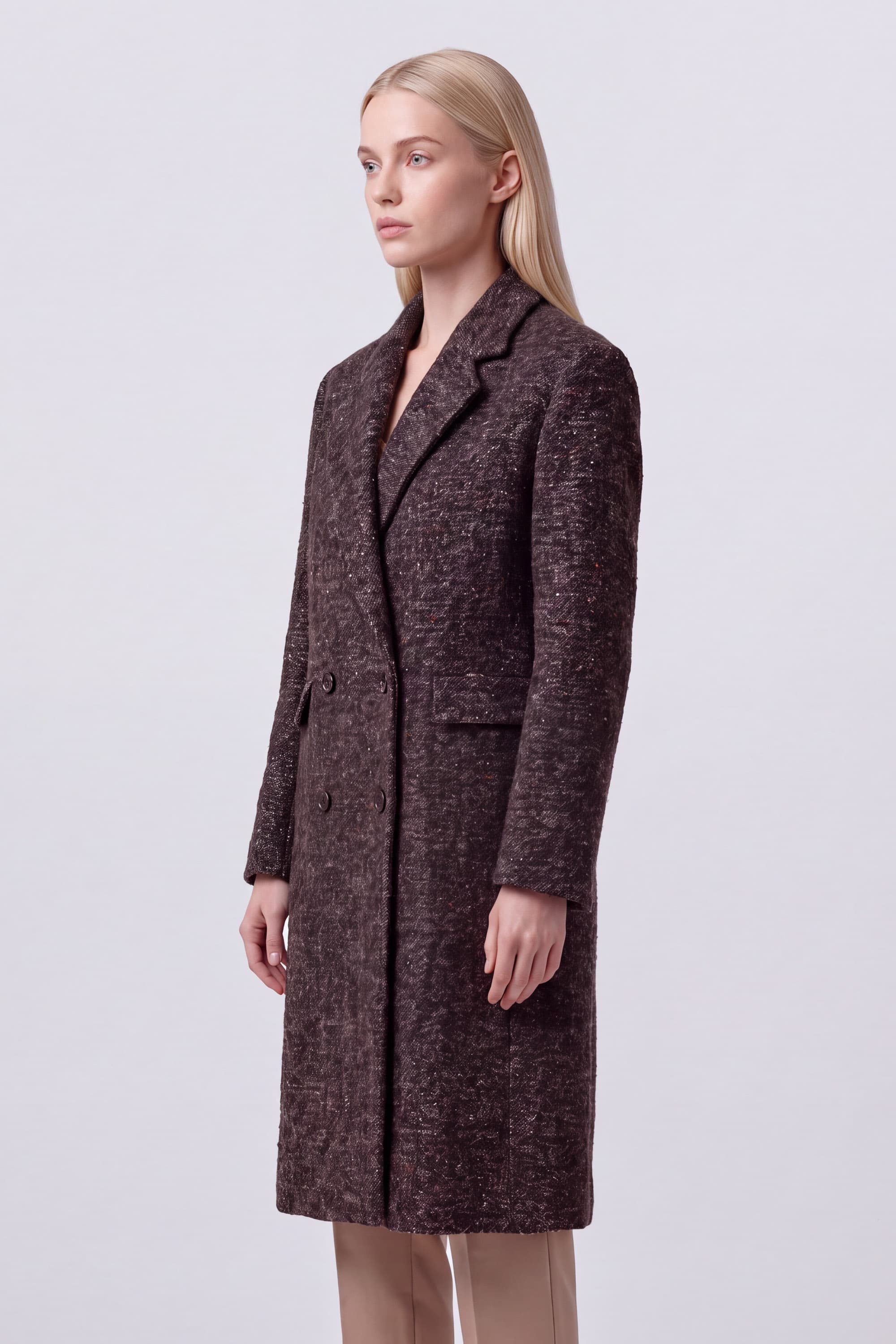 Drumohr Textured Wool Coat - Image 3