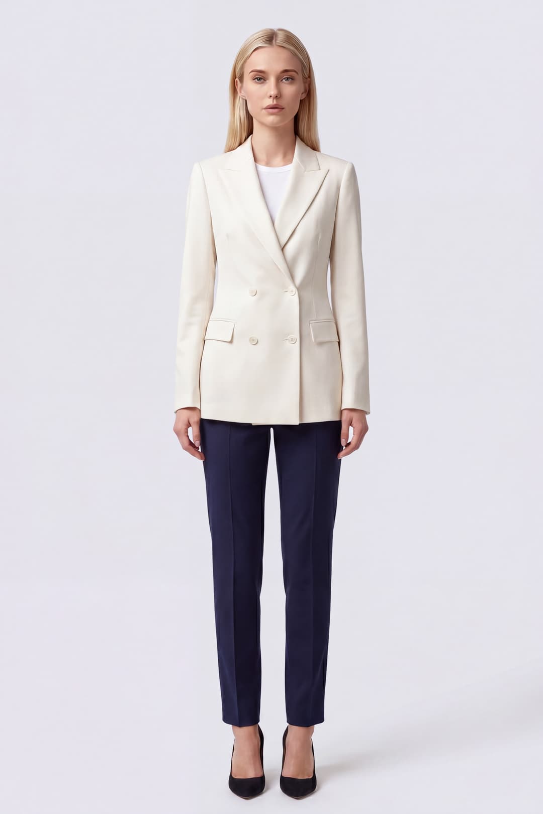 Women's Double-Breasted Tailored Blazer