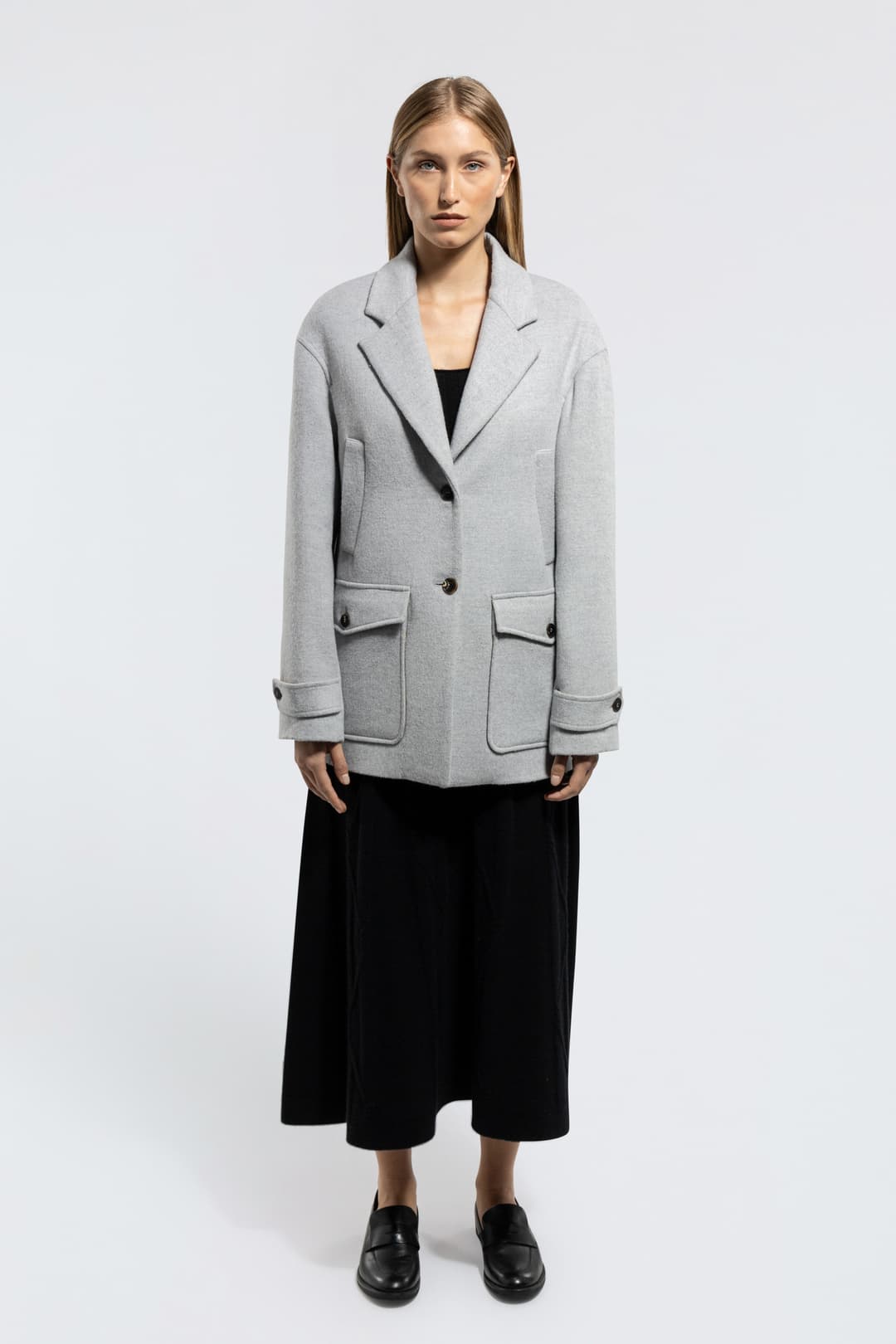 Oversized Wool and Silk Blazer