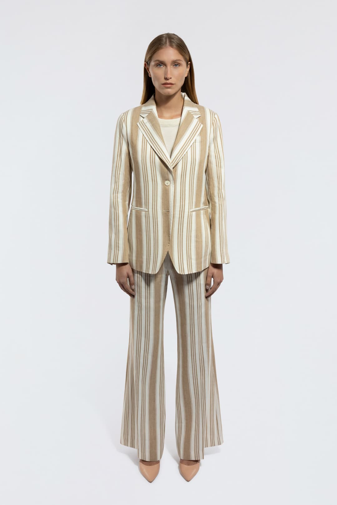 Striped Linen Blazer
