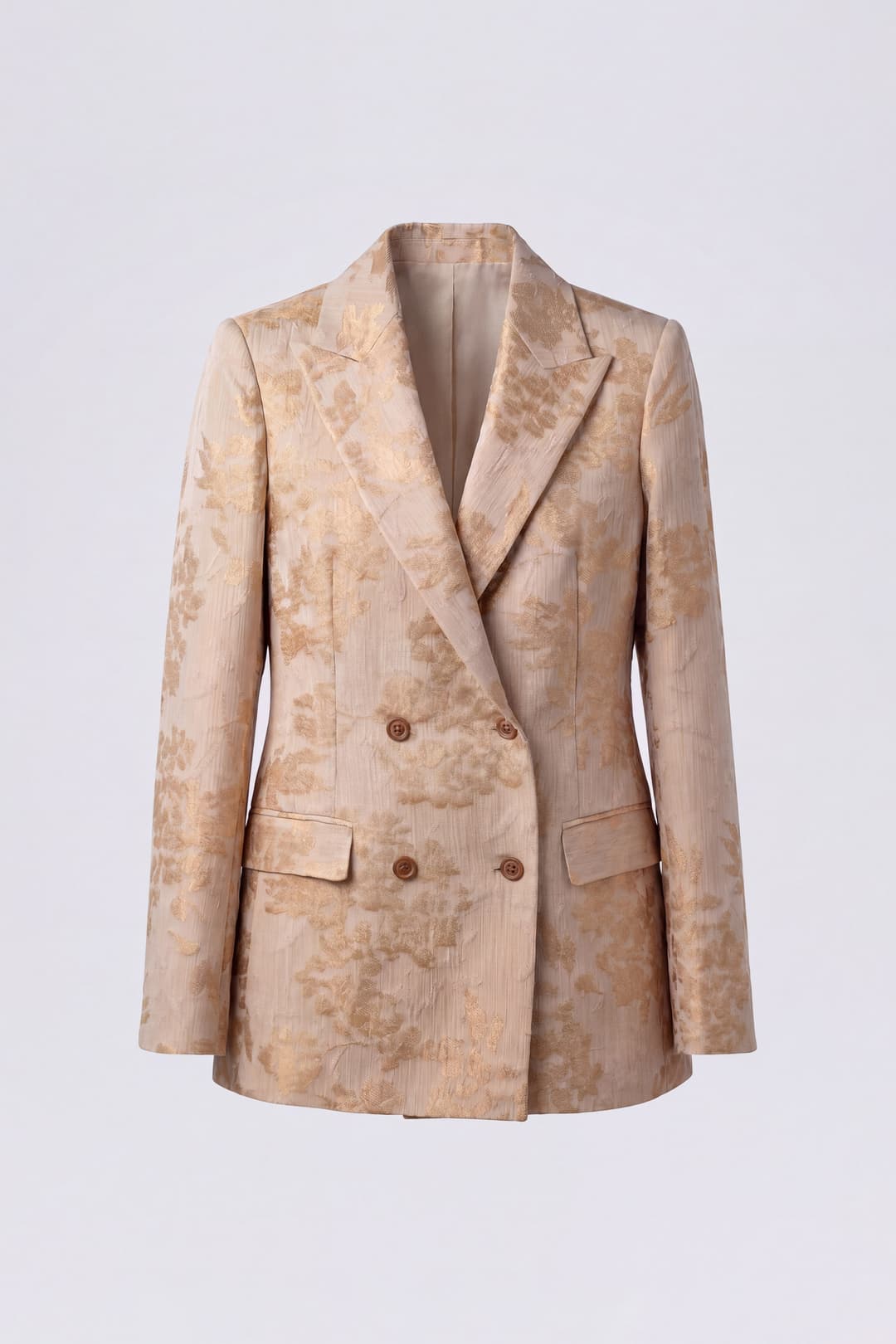 Floral Double-Breasted Blazer