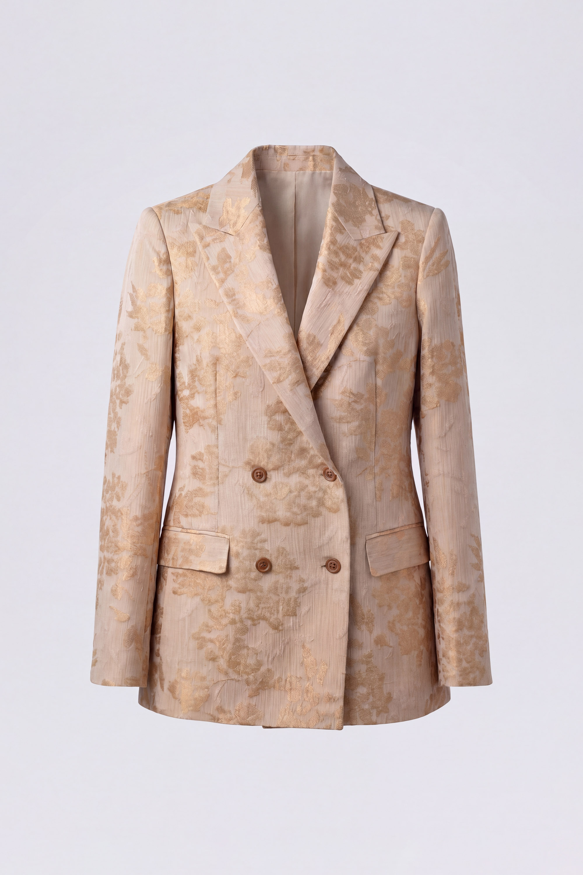 Floral Double-Breasted Blazer