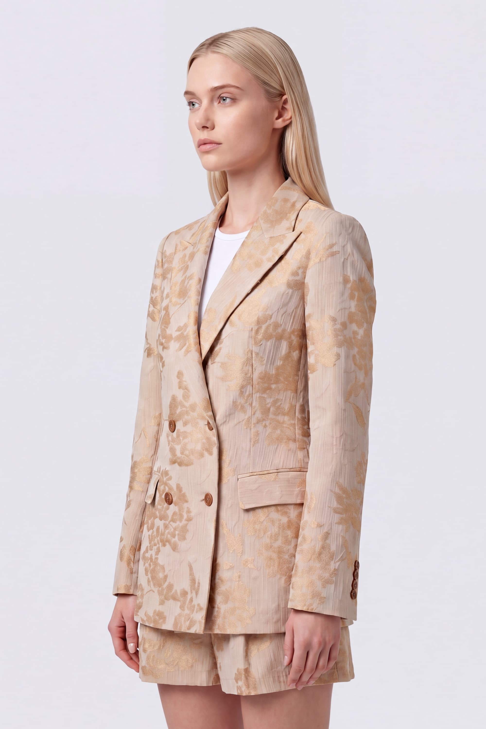 Floral Double-Breasted Blazer - Image 3