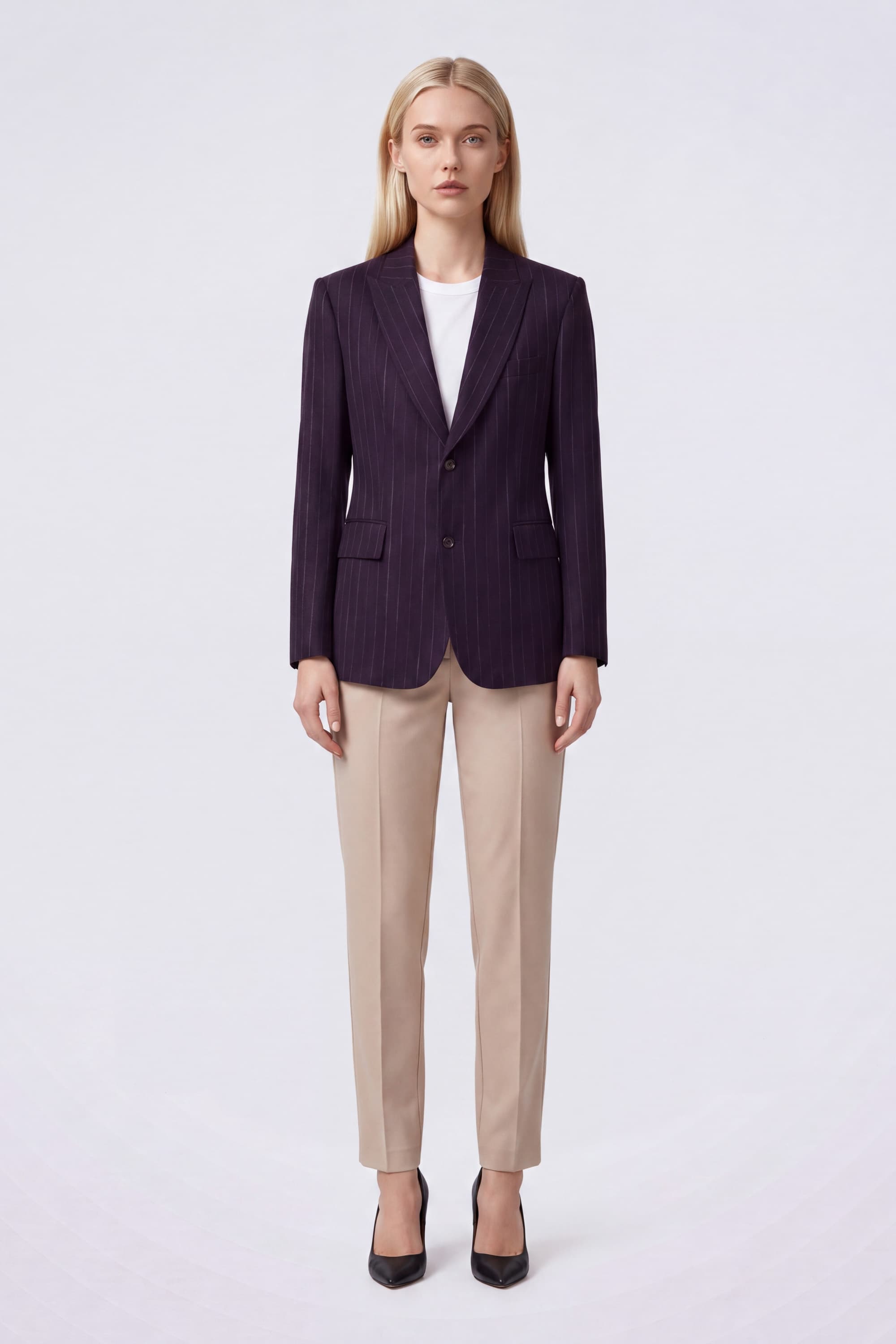 Single-Breasted Virgin Wool Blazer - Image 2