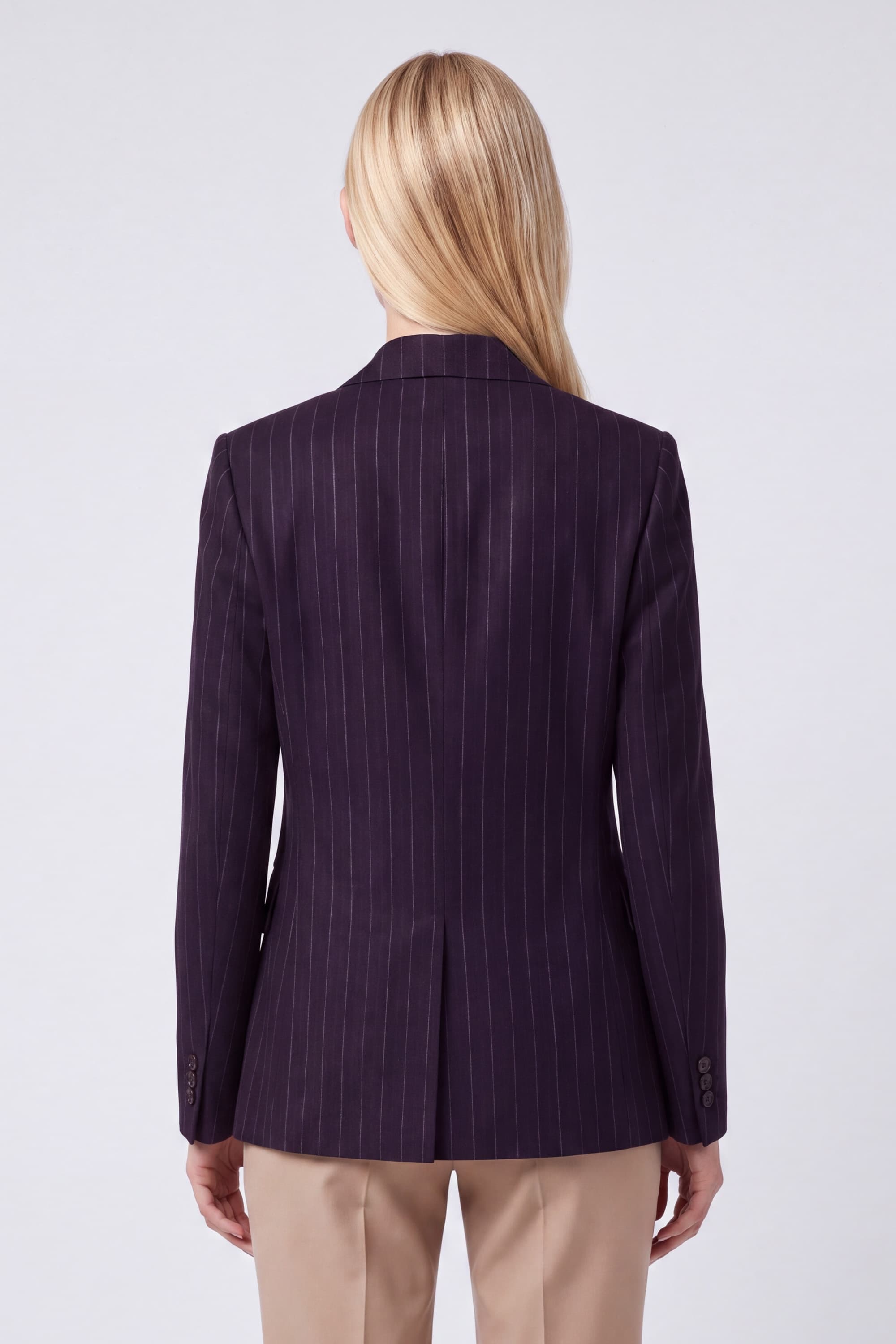 Single-Breasted Virgin Wool Blazer - Image 4