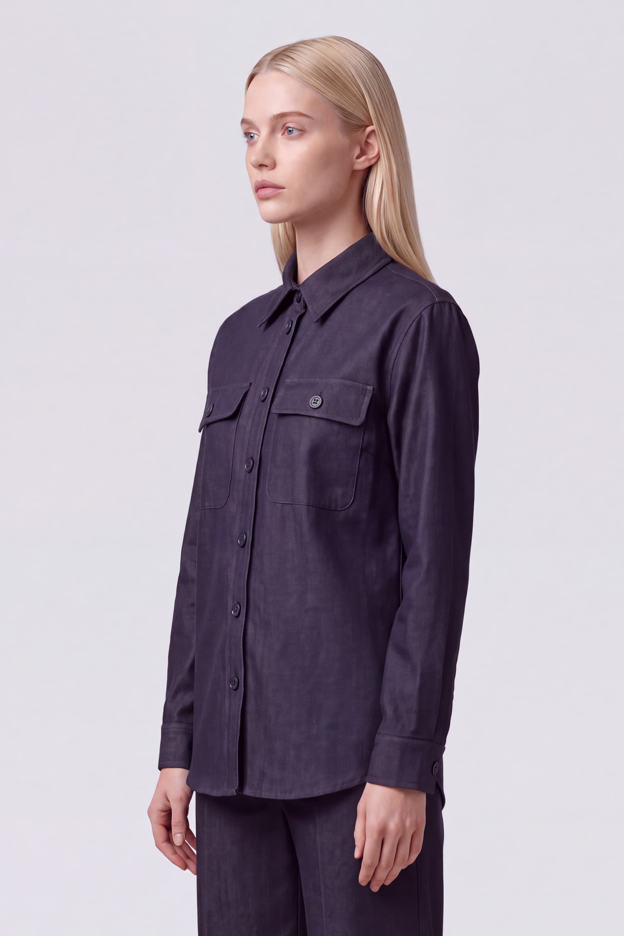 Virgin Wool Overshirt - Image 3