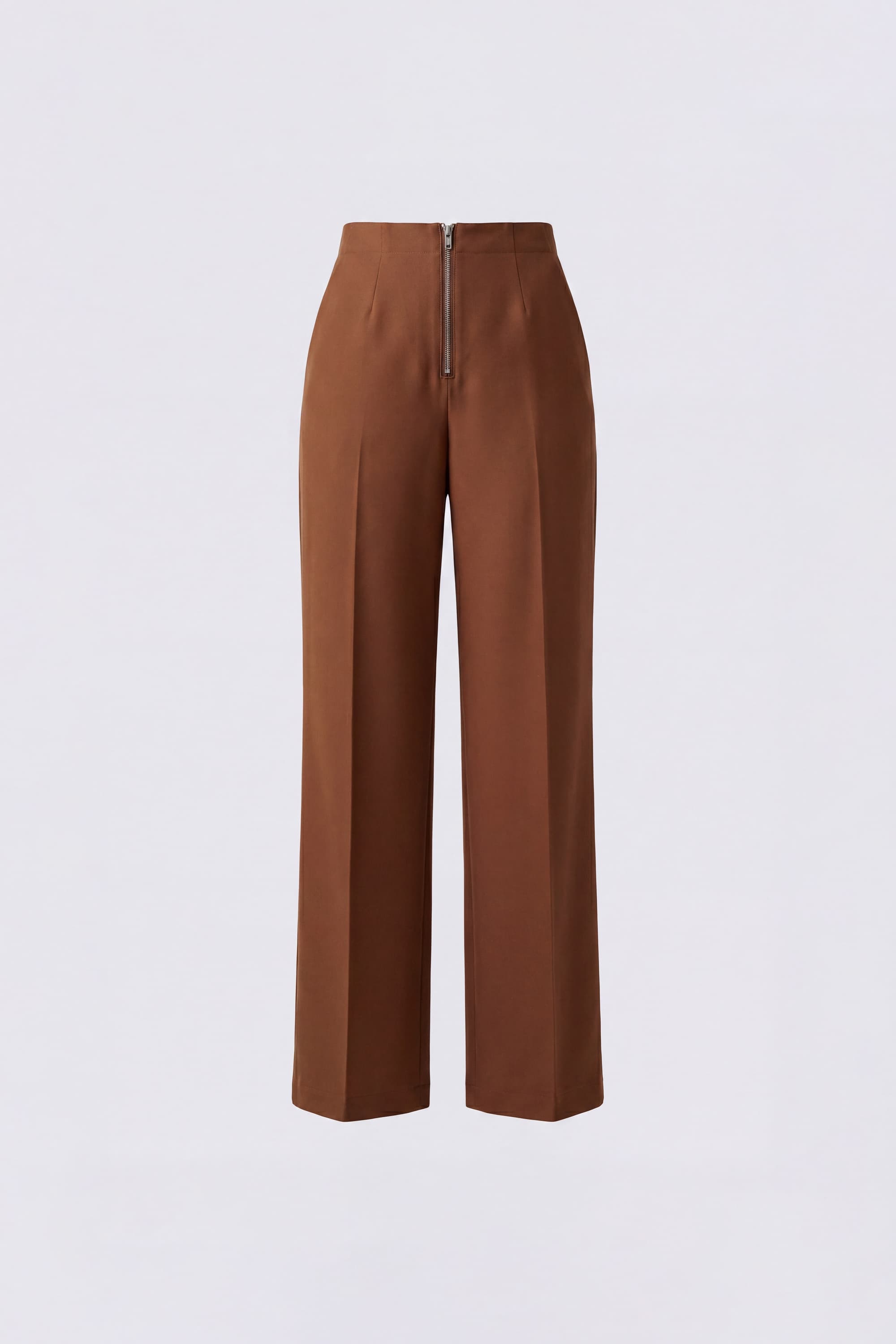 Trousers with Visible zip