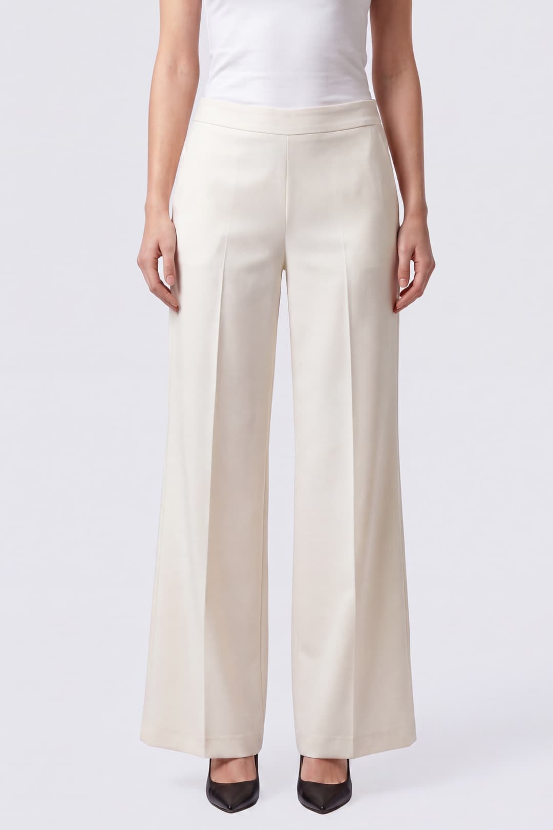 Wide-Leg Tailored Trousers